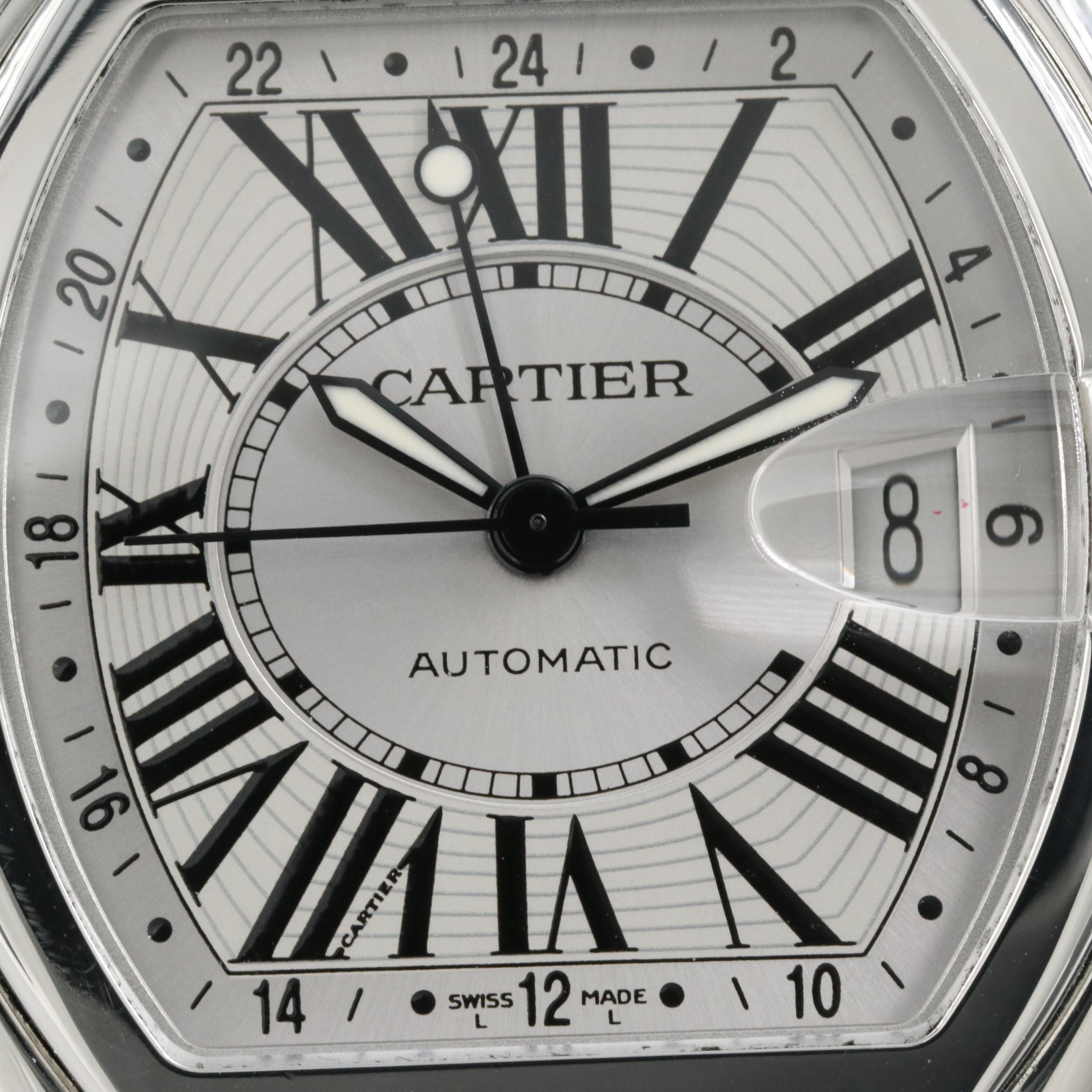 Cartier Roadster GMT Stainless Steel Watch