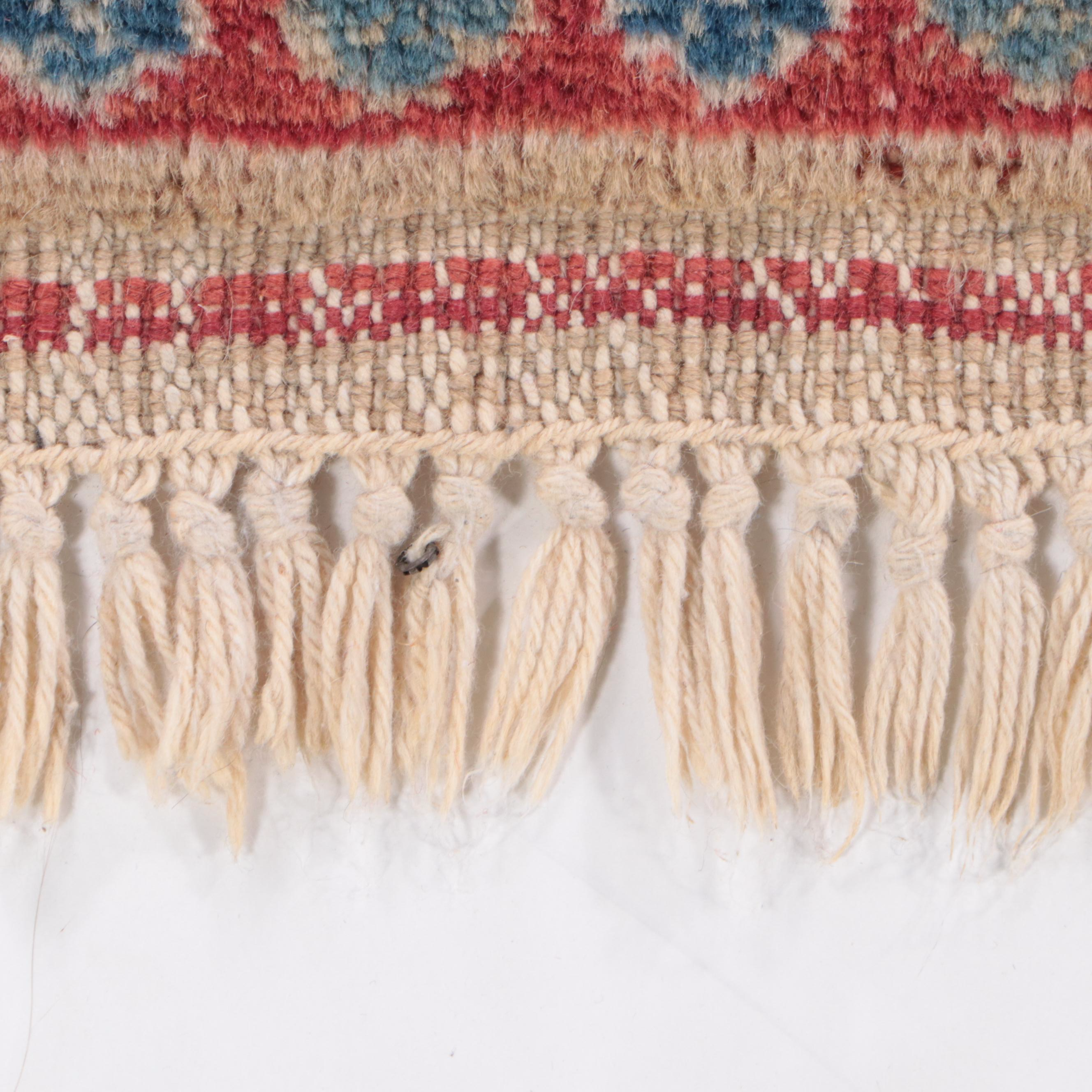 7'3 x 9'11 Hand-Knotted Indo-Turkish Oushak Area Rug