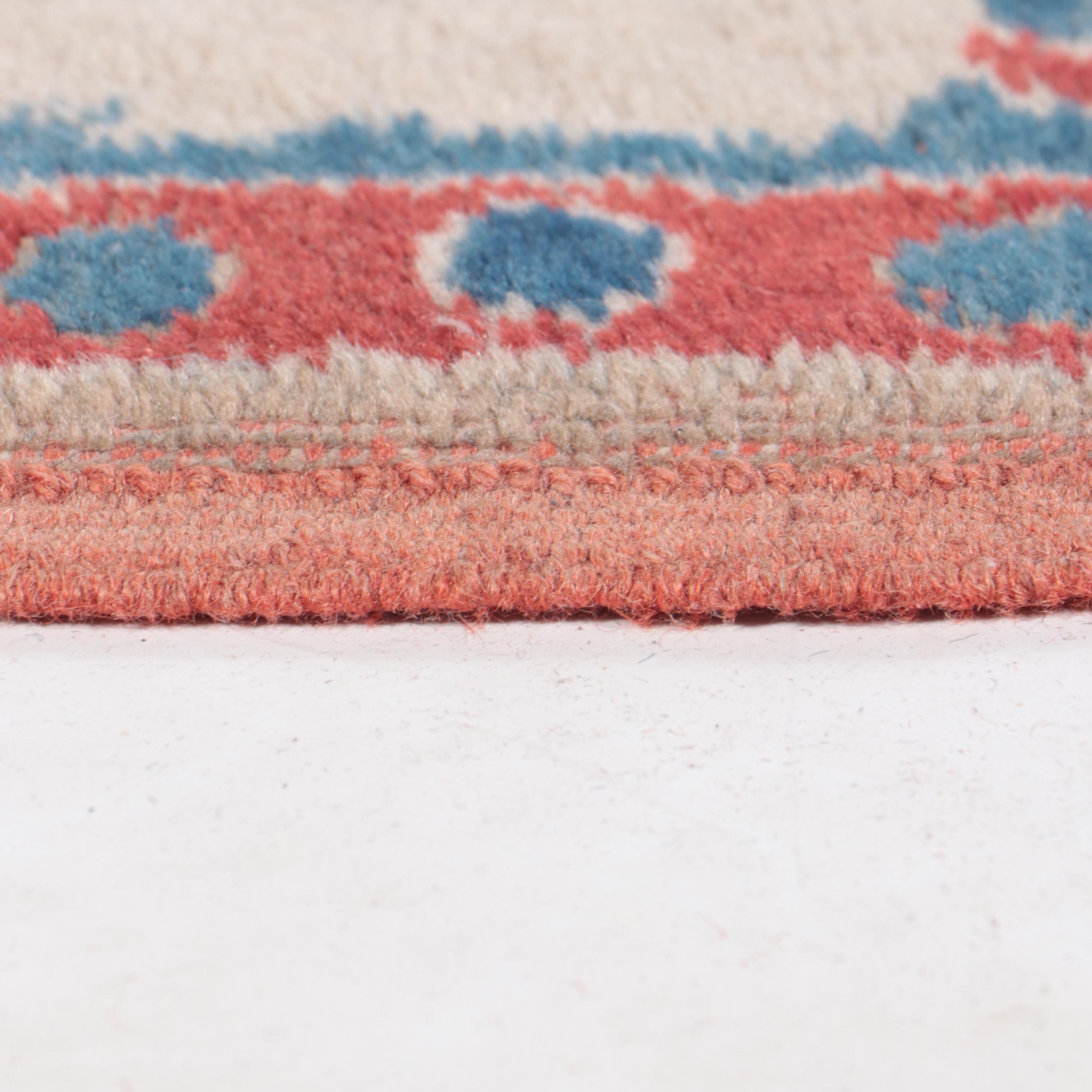 7'3 x 9'11 Hand-Knotted Indo-Turkish Oushak Area Rug