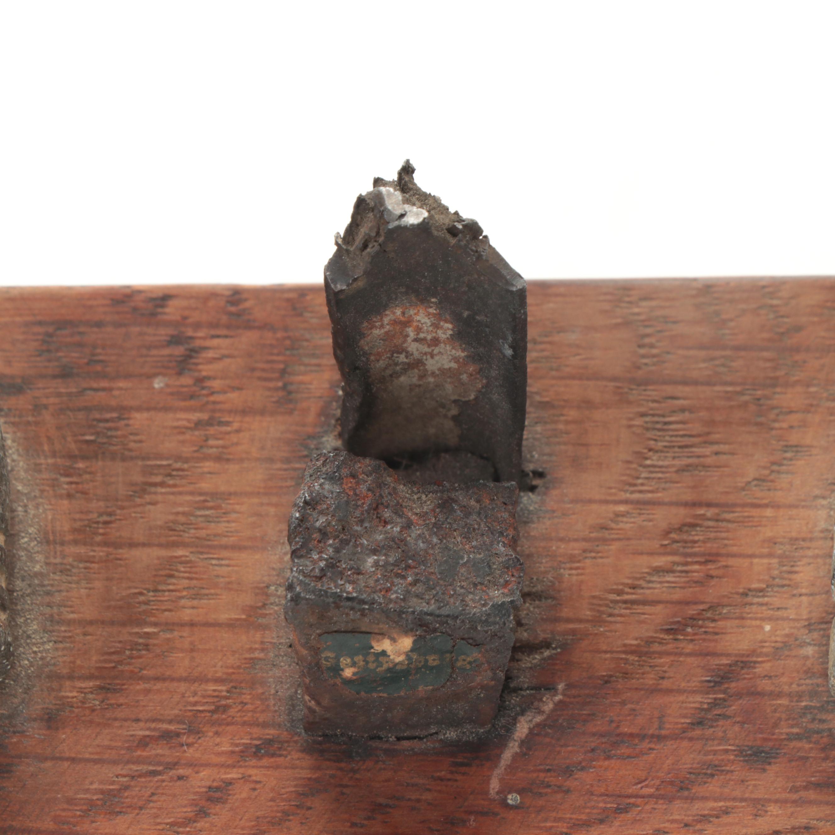 Civil War Era Bullet and Relic Display