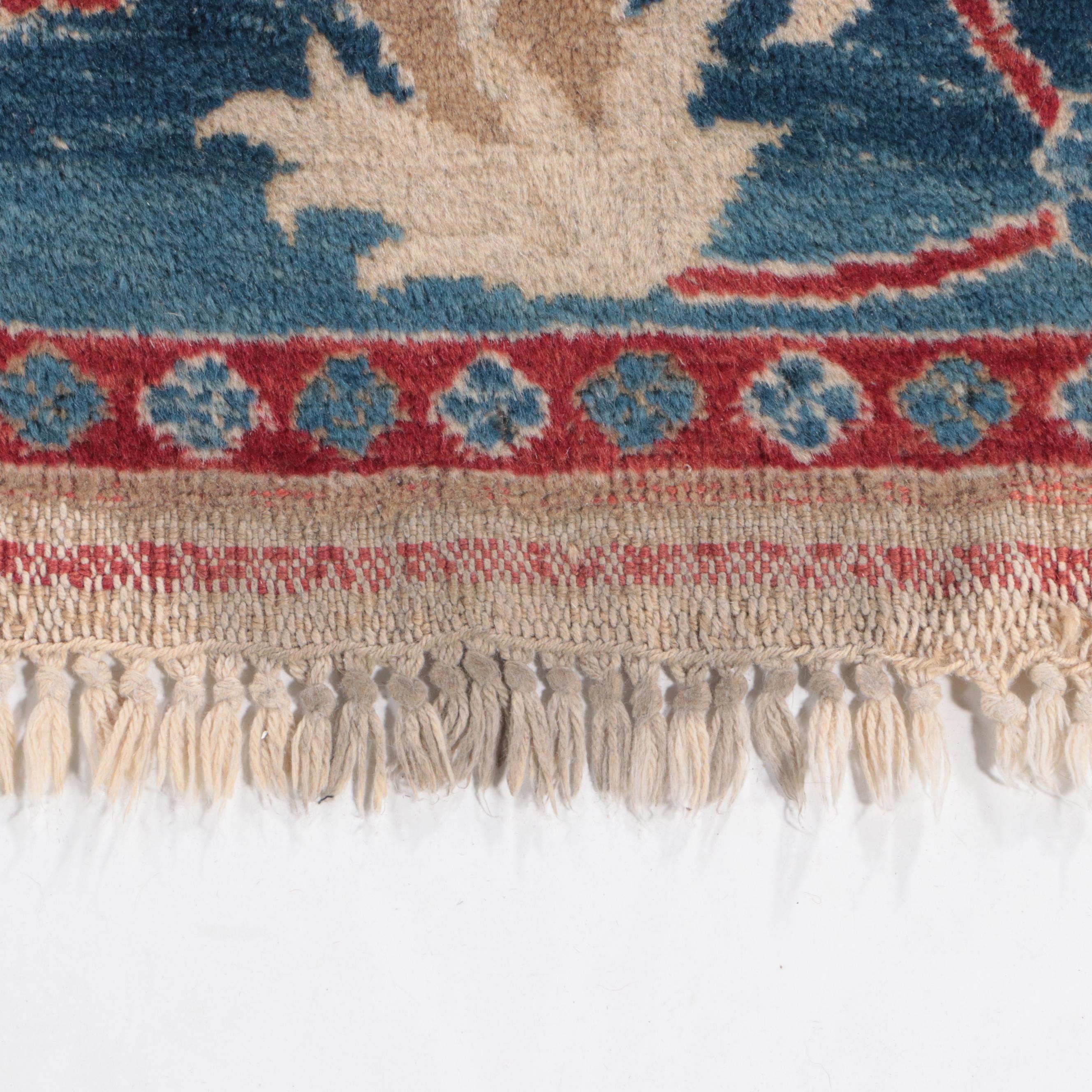 7'3 x 9'11 Hand-Knotted Indo-Turkish Oushak Area Rug