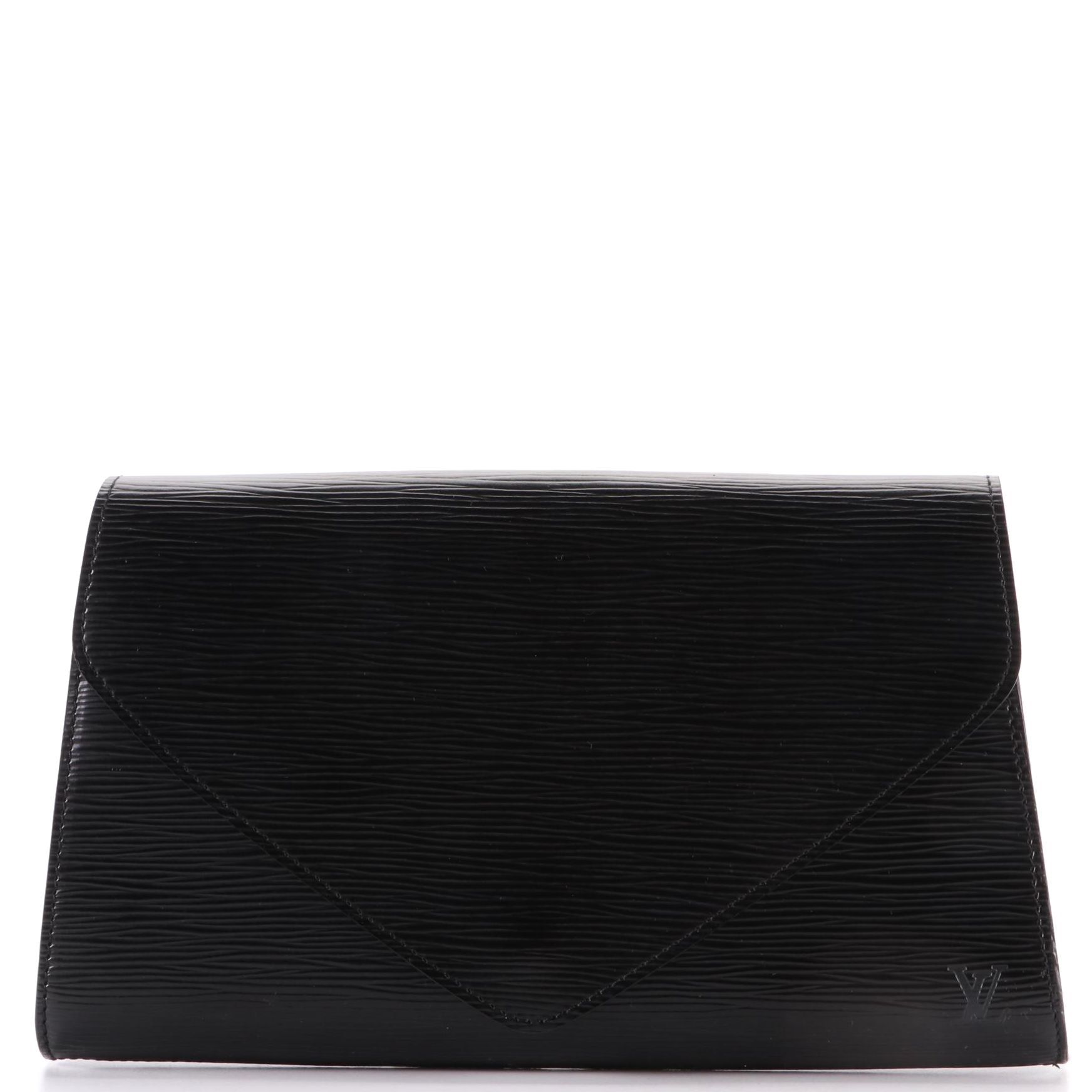 Louis Vuitton Art Deco Clutch in Black Epi Leather