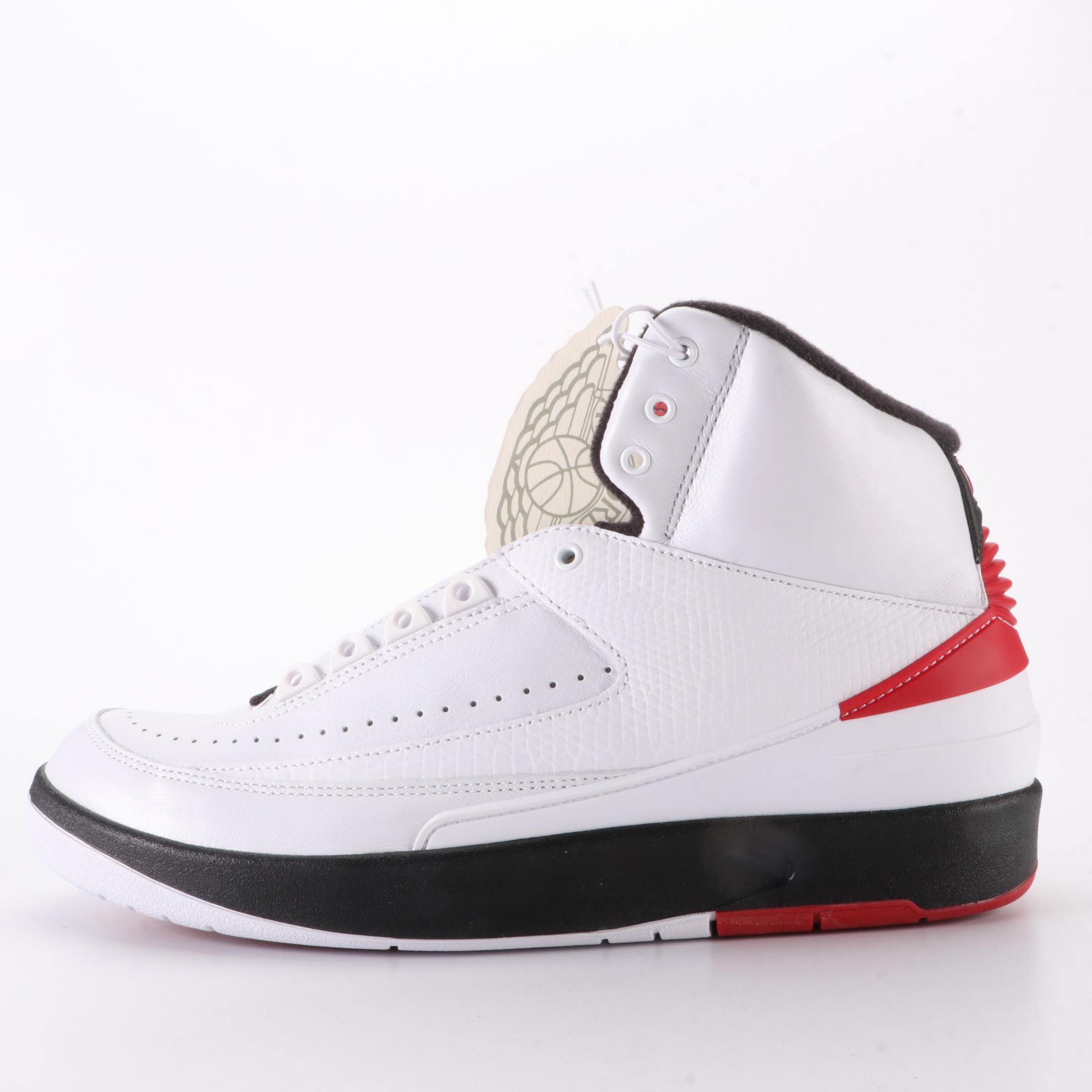 Men's Air Jordan 2 Retro "Chicago" Mid-Cut Sneakers, New in Box
