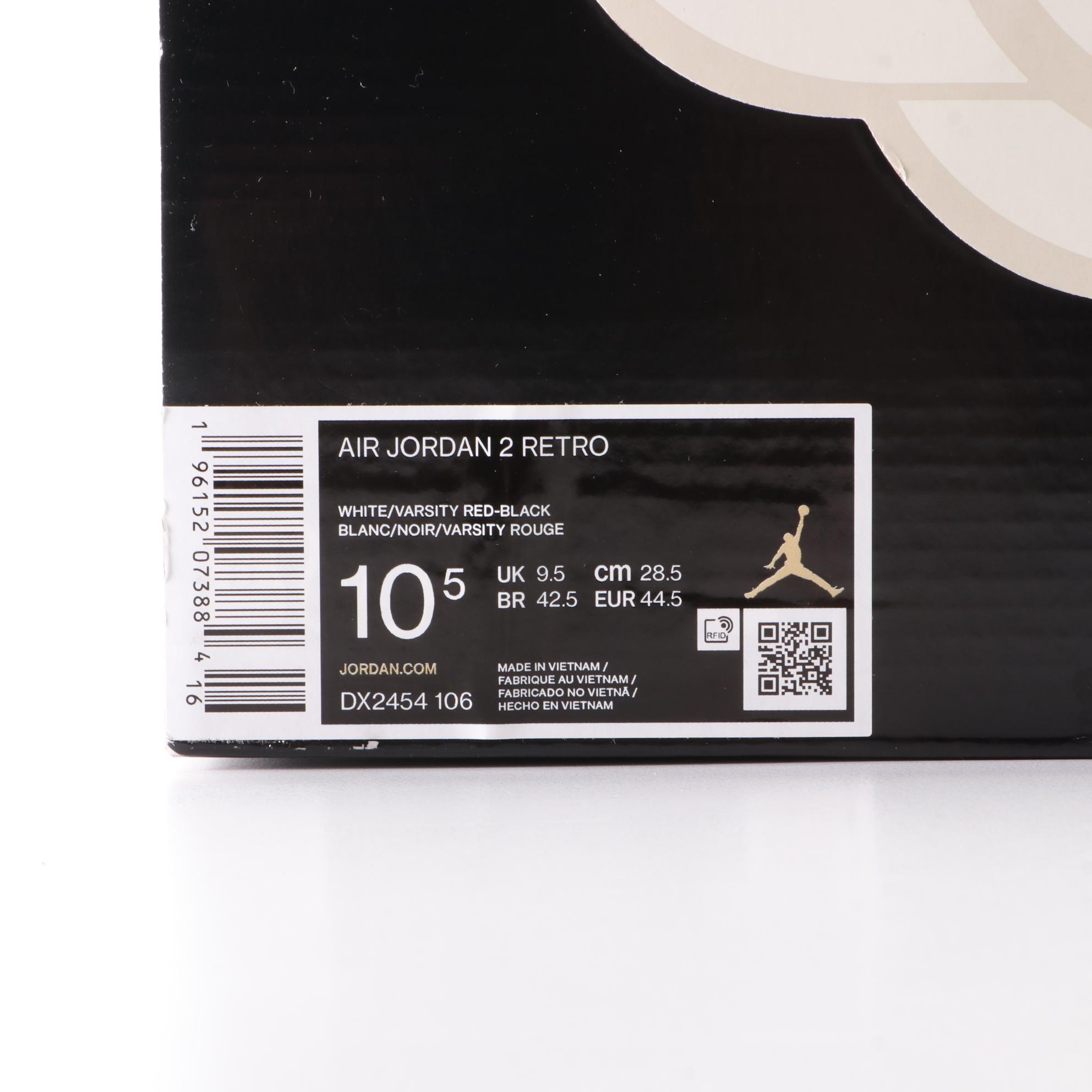 Men's Air Jordan 2 Retro "Chicago" Mid-Cut Sneakers, New in Box