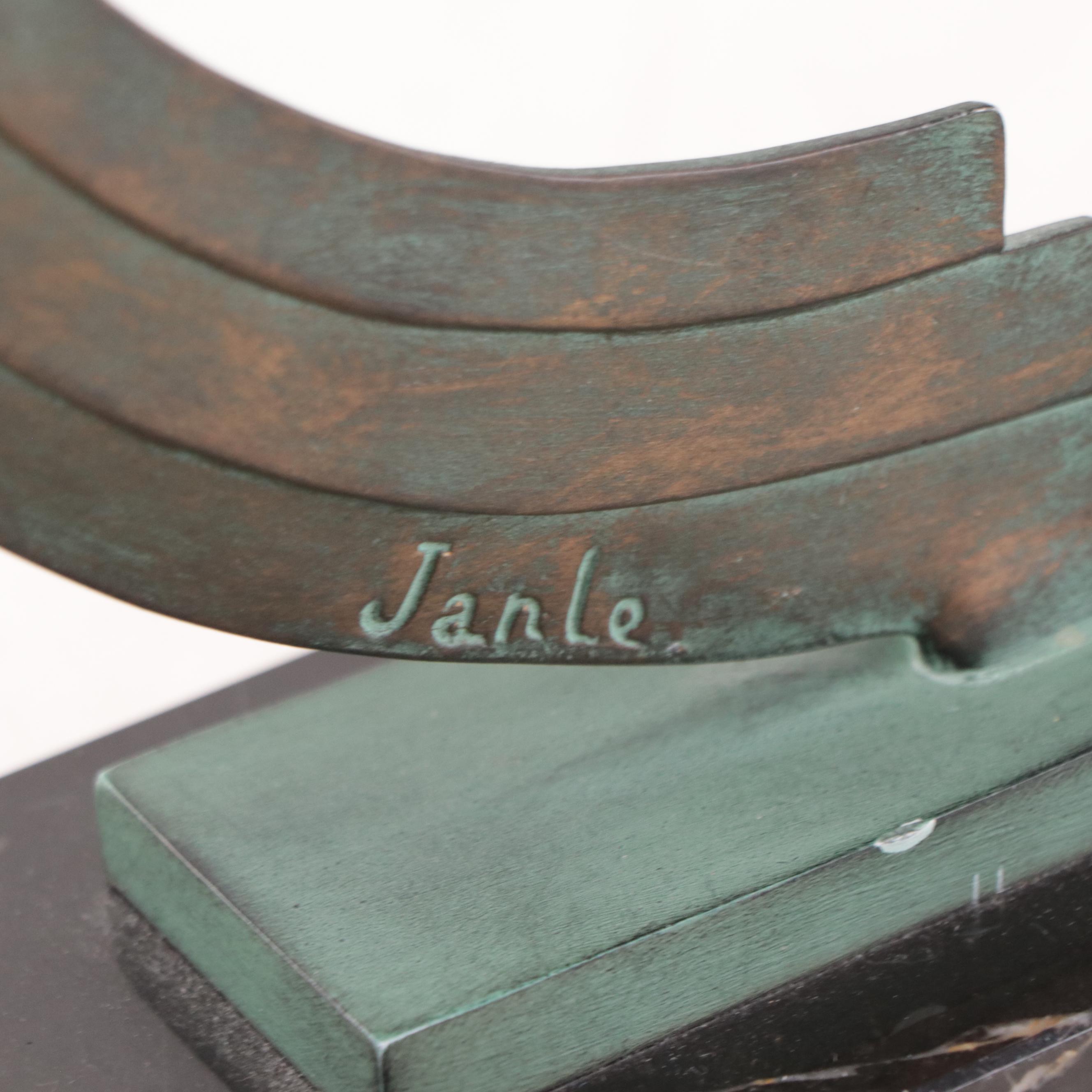 Art Deco Patinated Metal Sculpture "Bacchanale"