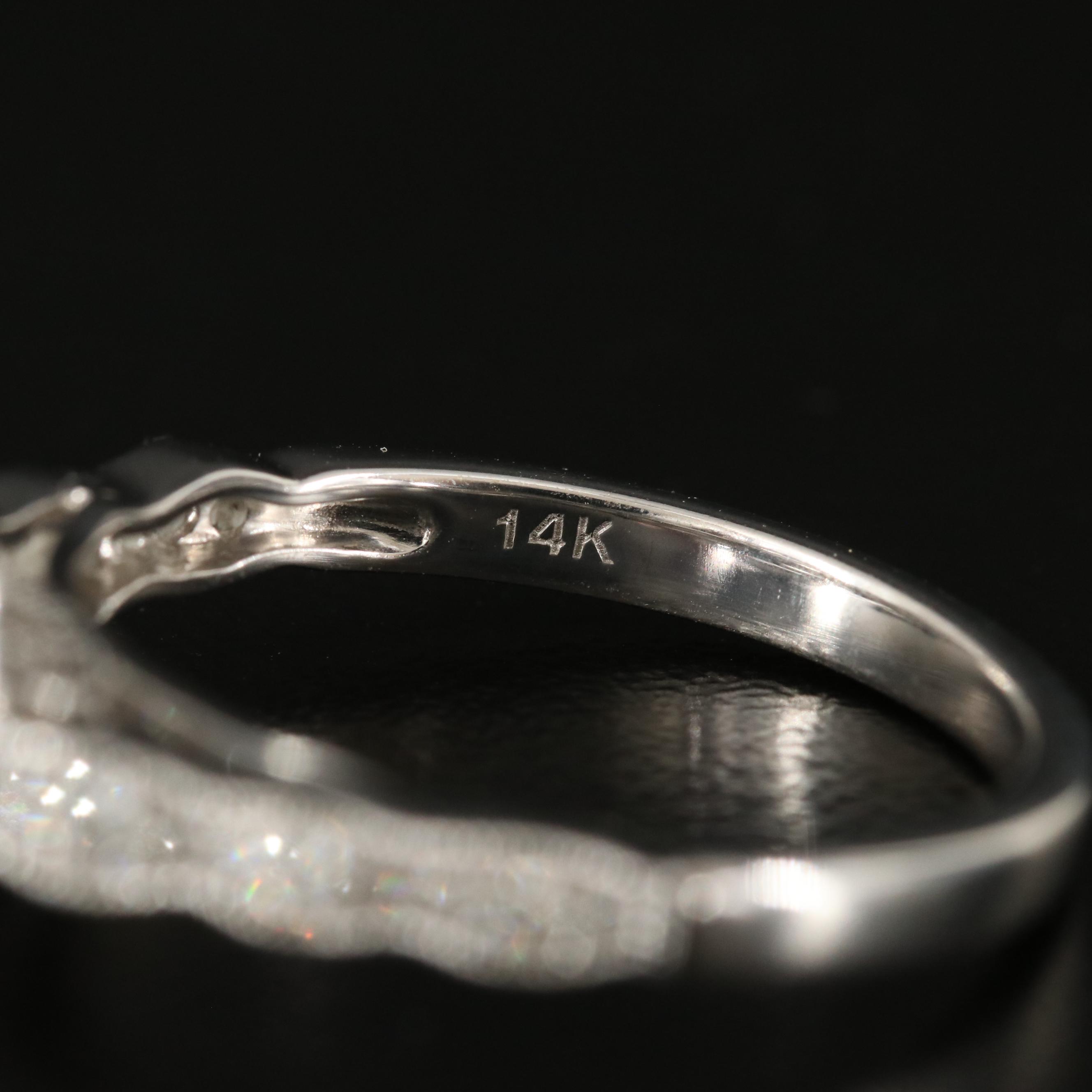 14K 0.88 CTW Diamond Ring and Band Set