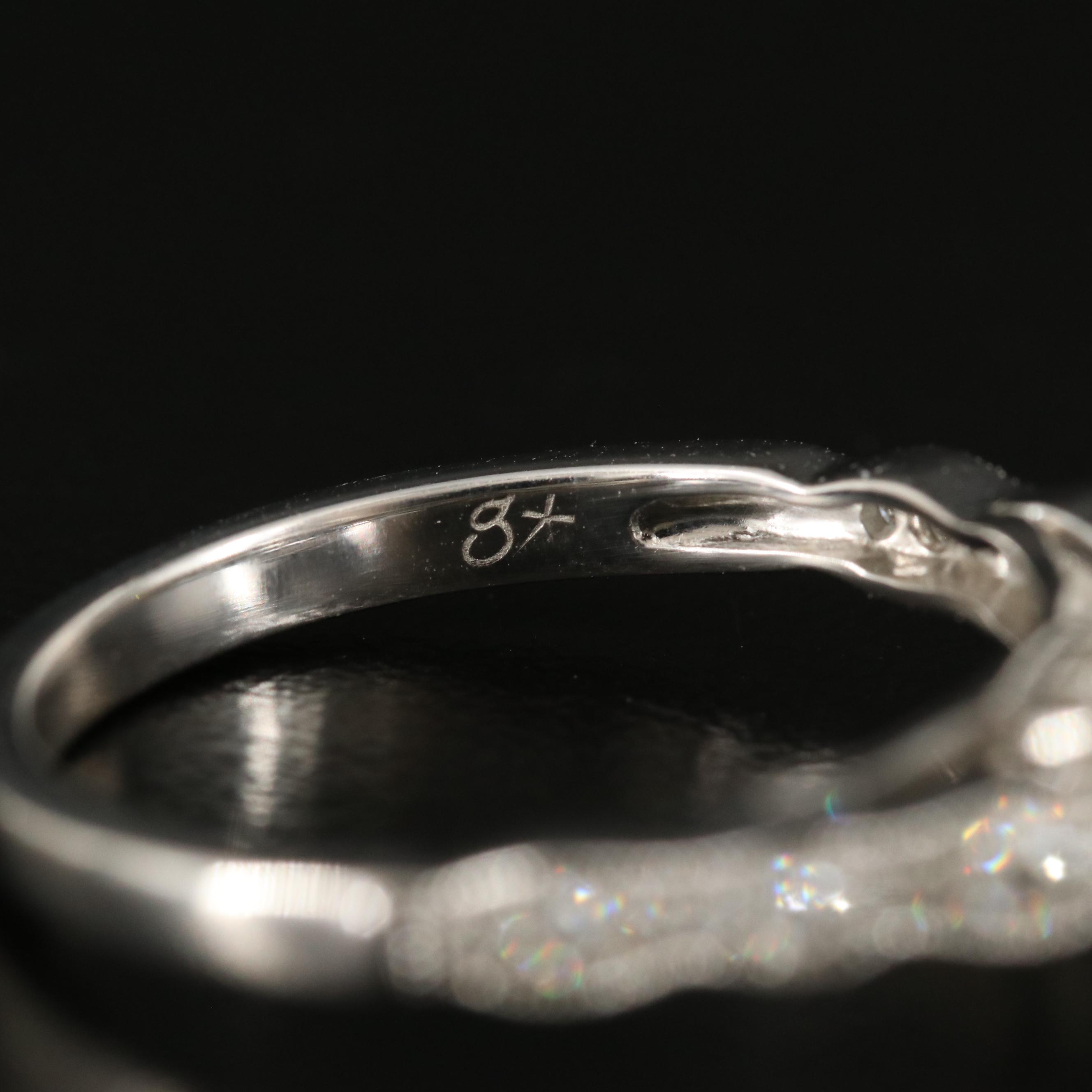 14K 0.88 CTW Diamond Ring and Band Set