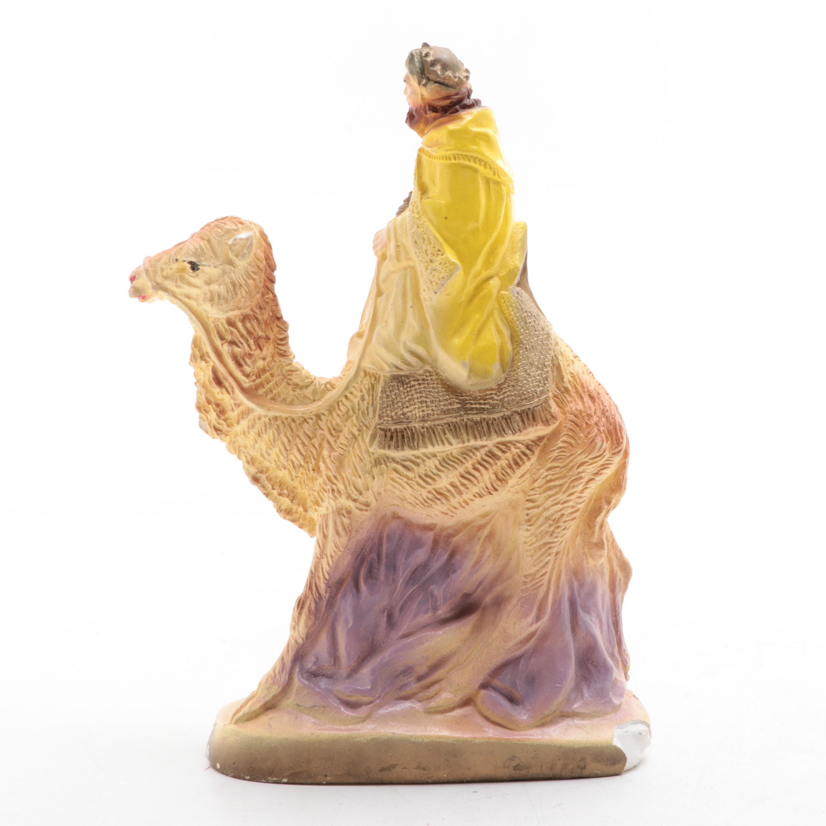 Painted Plaster, Plastic, Resin and Ceramic Nativity and Other Figurines
