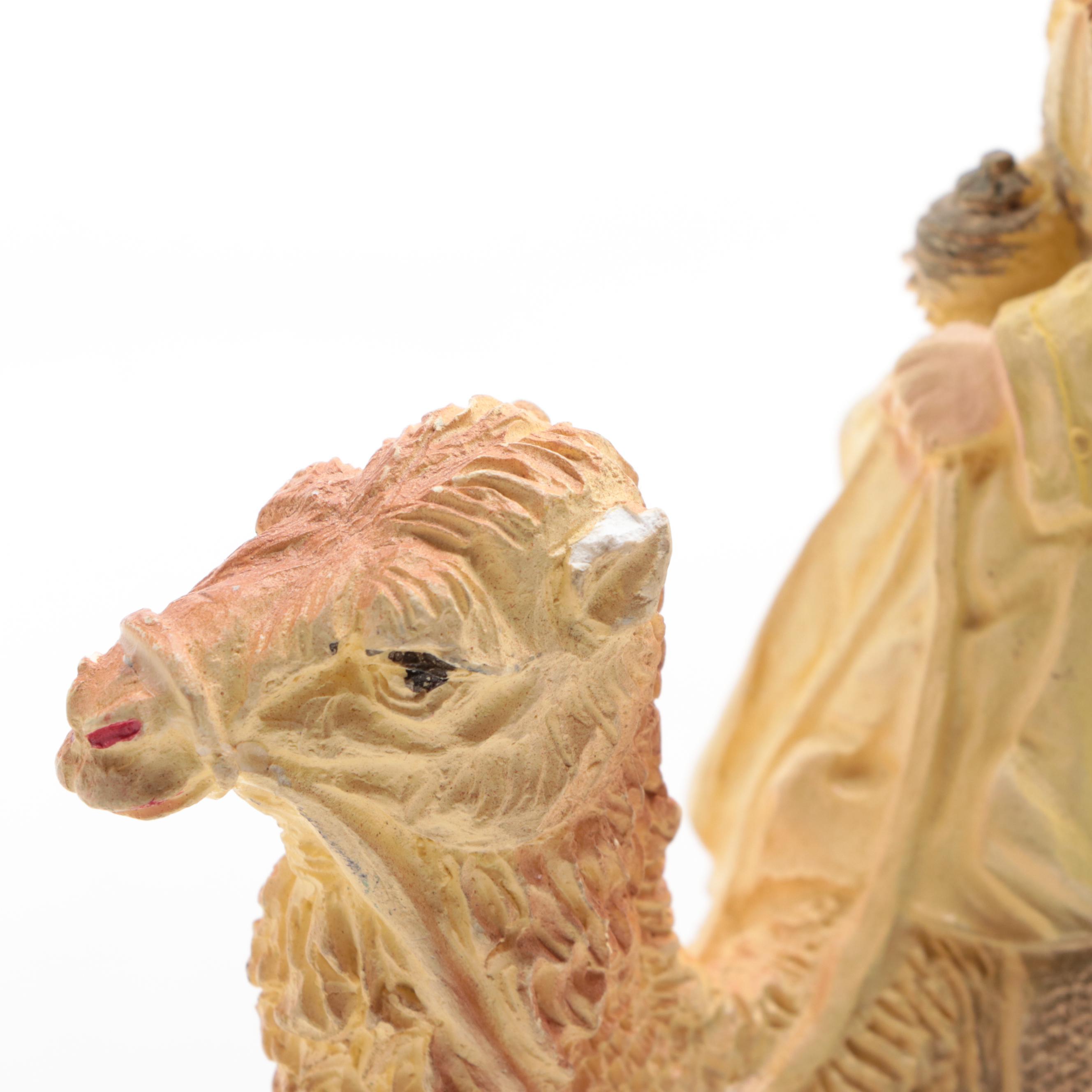 Painted Plaster, Plastic, Resin and Ceramic Nativity and Other Figurines