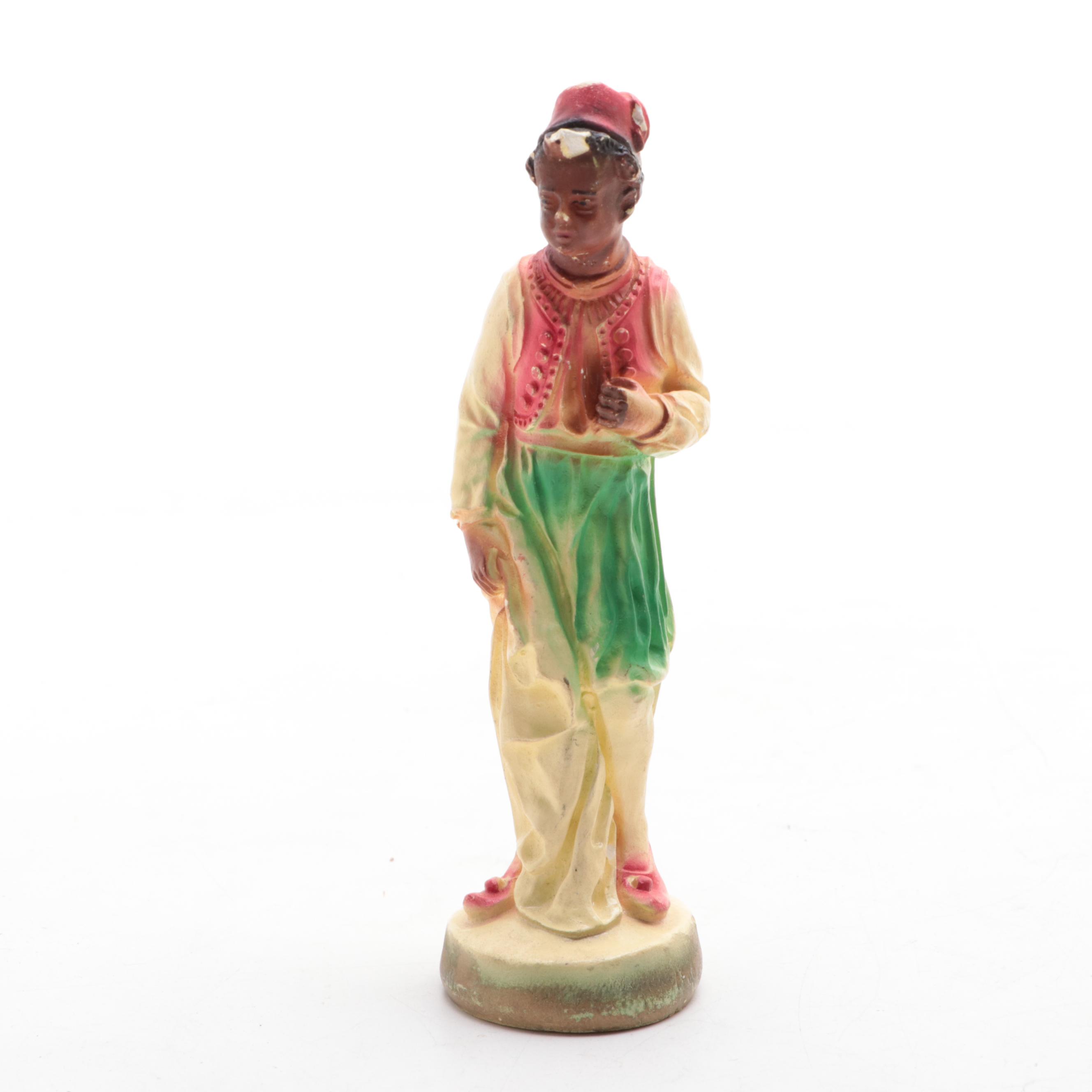 Painted Plaster, Plastic, Resin and Ceramic Nativity and Other Figurines