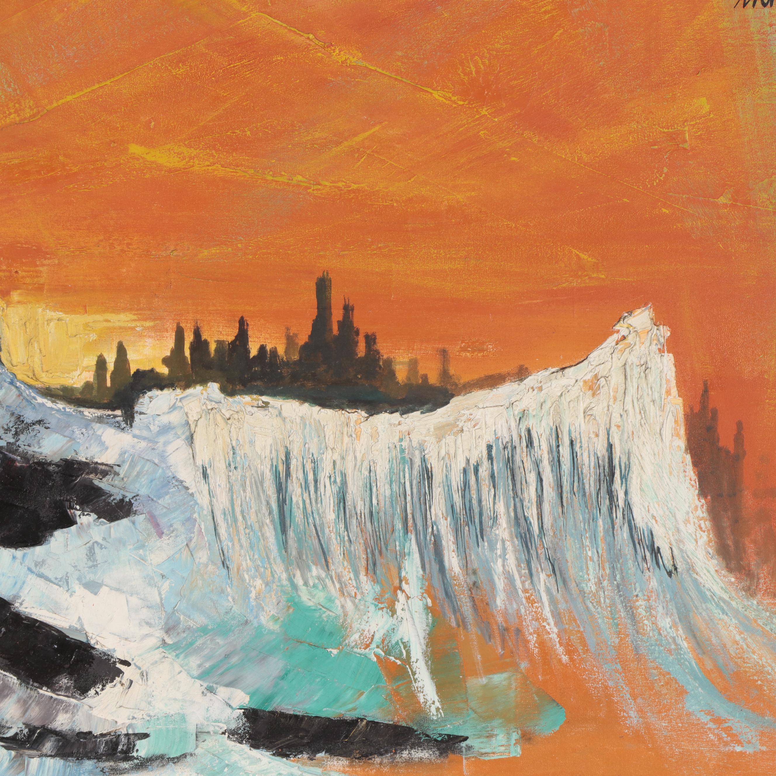 Abstract Landscape Oil Painting, 1965