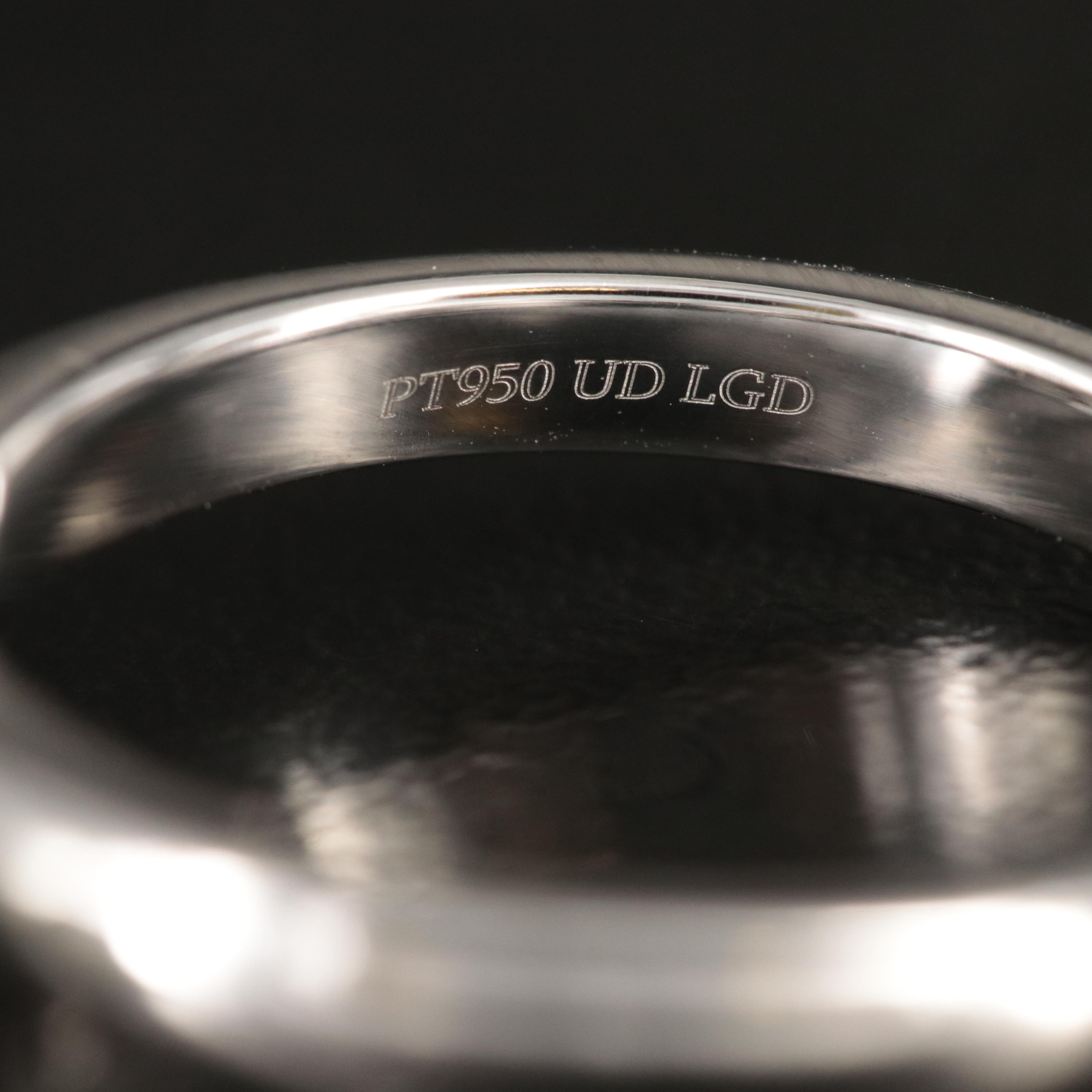 Platinum 5.35 CT Lab Grown Diamond Solitaire Ring with IGI Digital Online Report