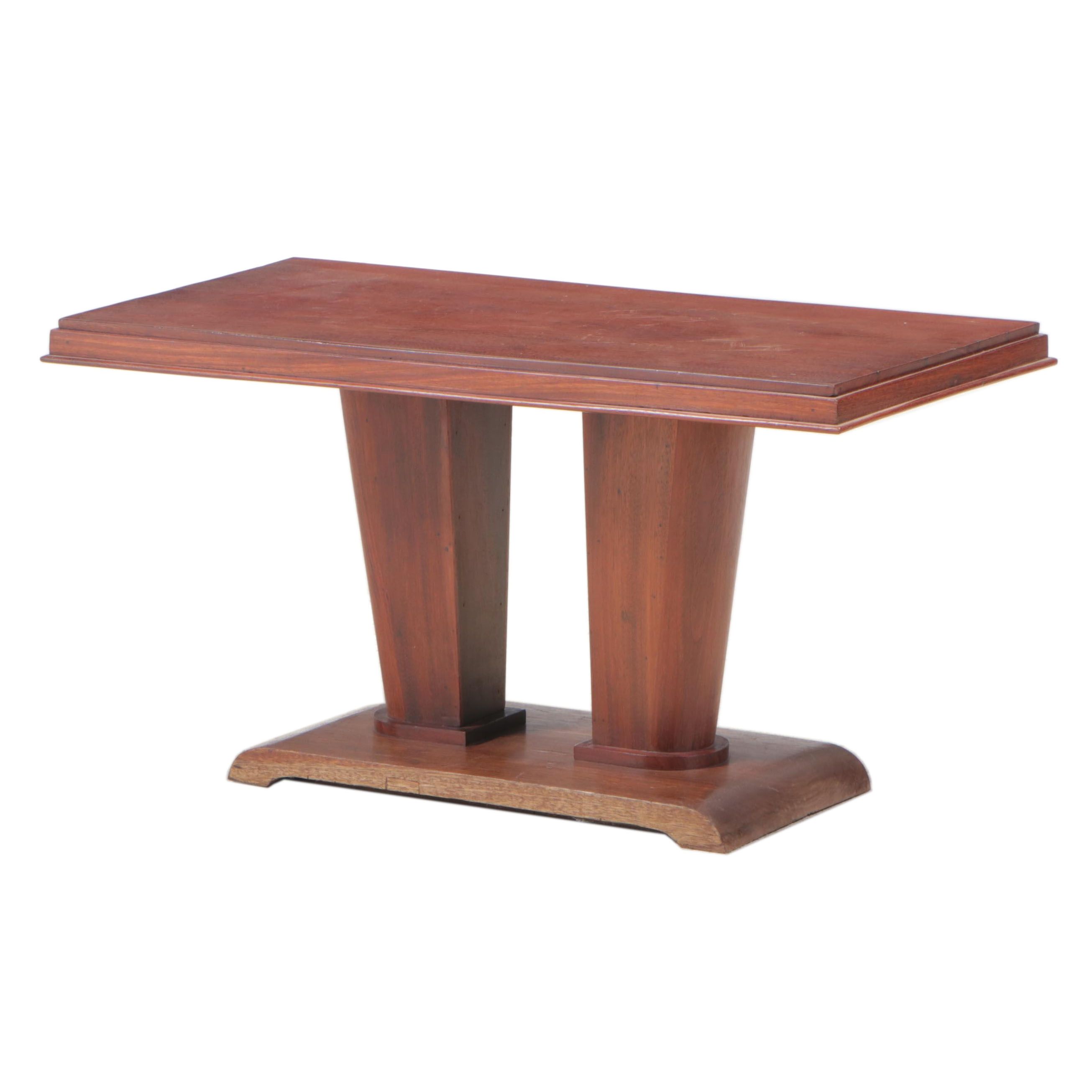 Philippine Mahogany Art Deco End Table, Early 20th Century