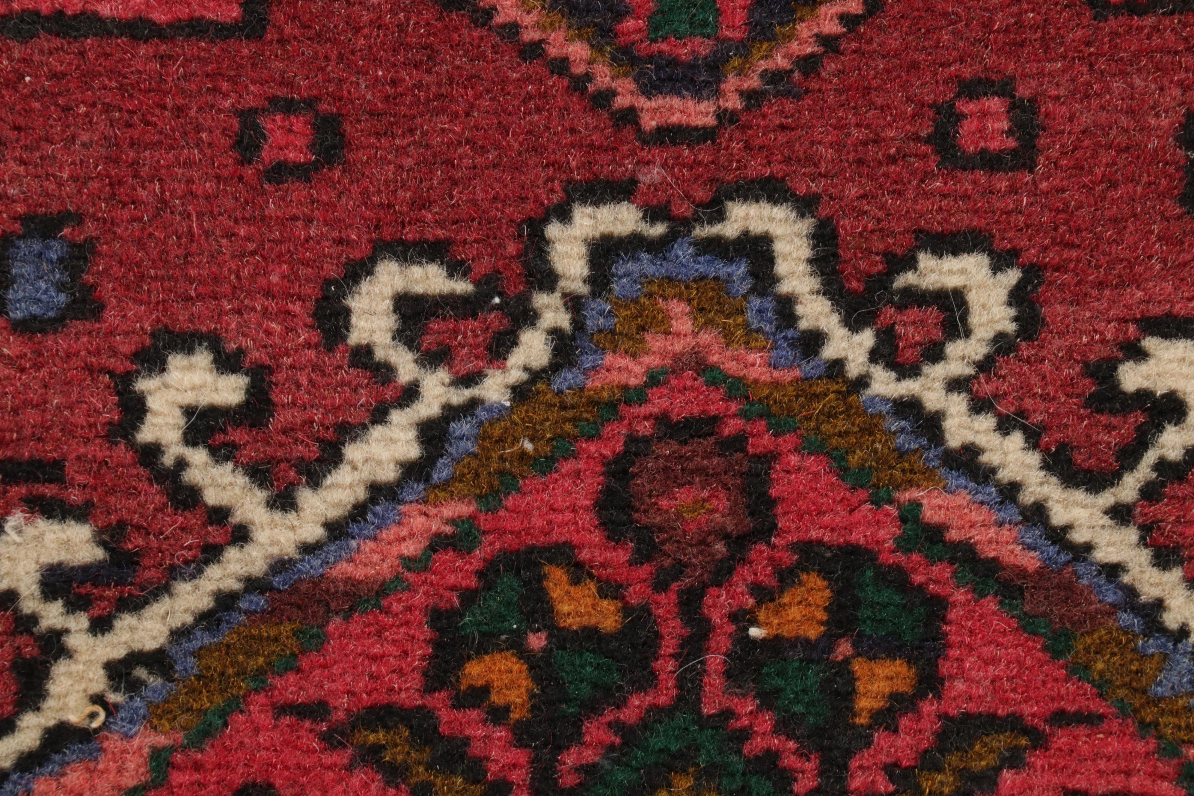 2'5 x 6'9 Hand-Knotted Persian Heriz Karaja Runner, 1970s