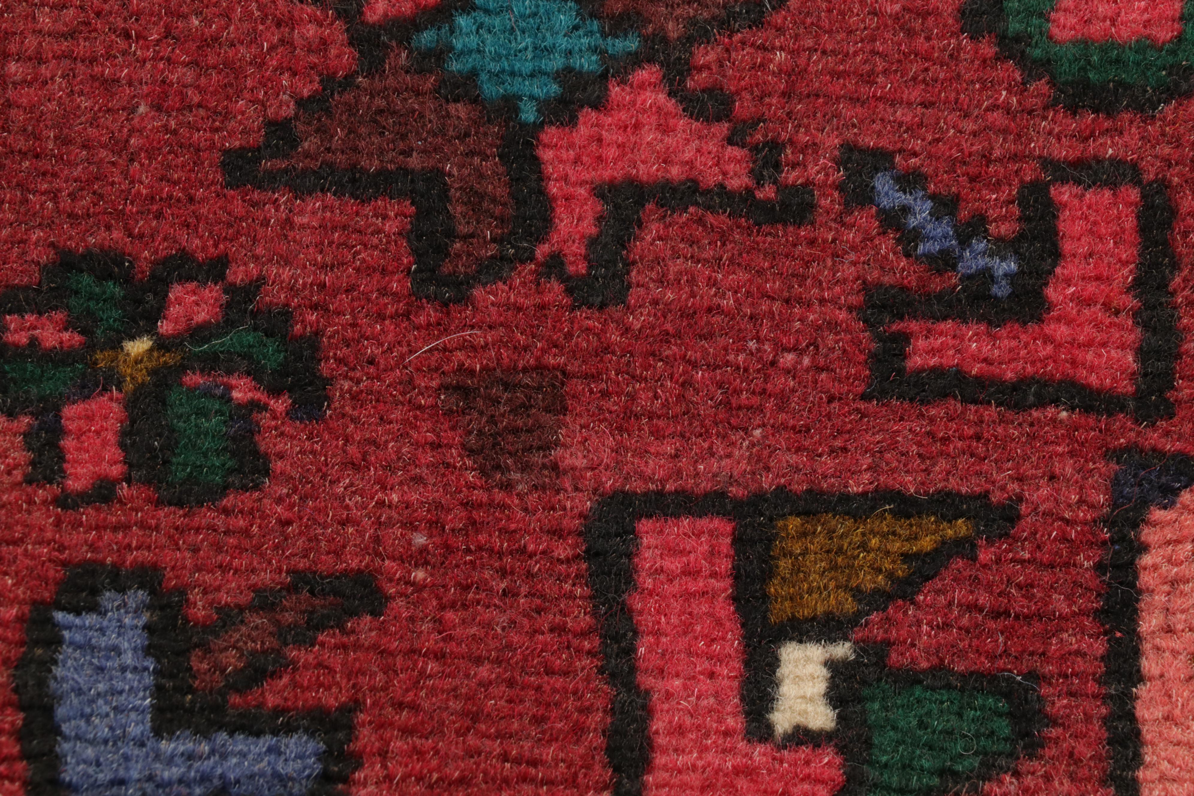 2'5 x 6'9 Hand-Knotted Persian Heriz Karaja Runner, 1970s