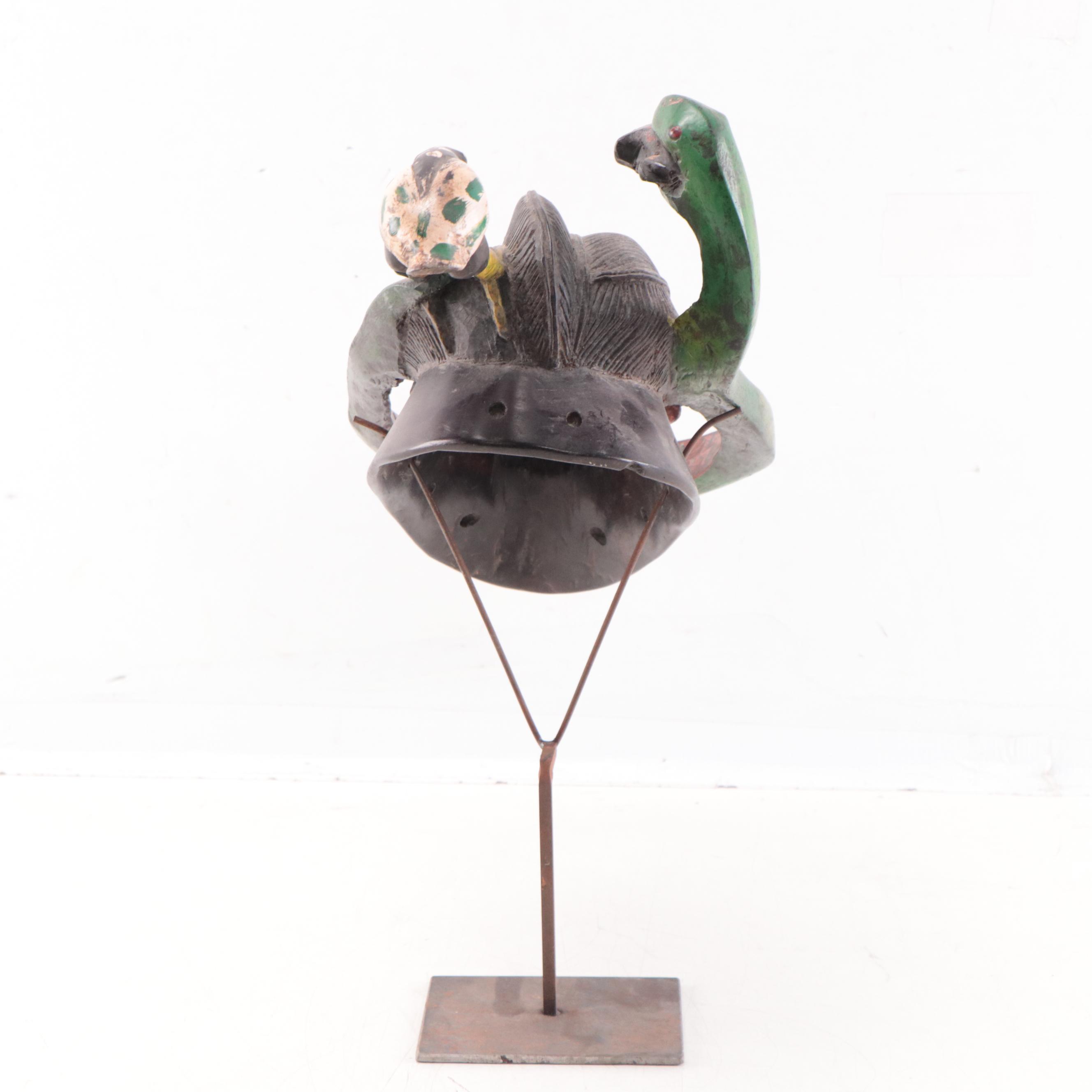 Guro Style "Zaouli" Polychrome Mask, West Africa