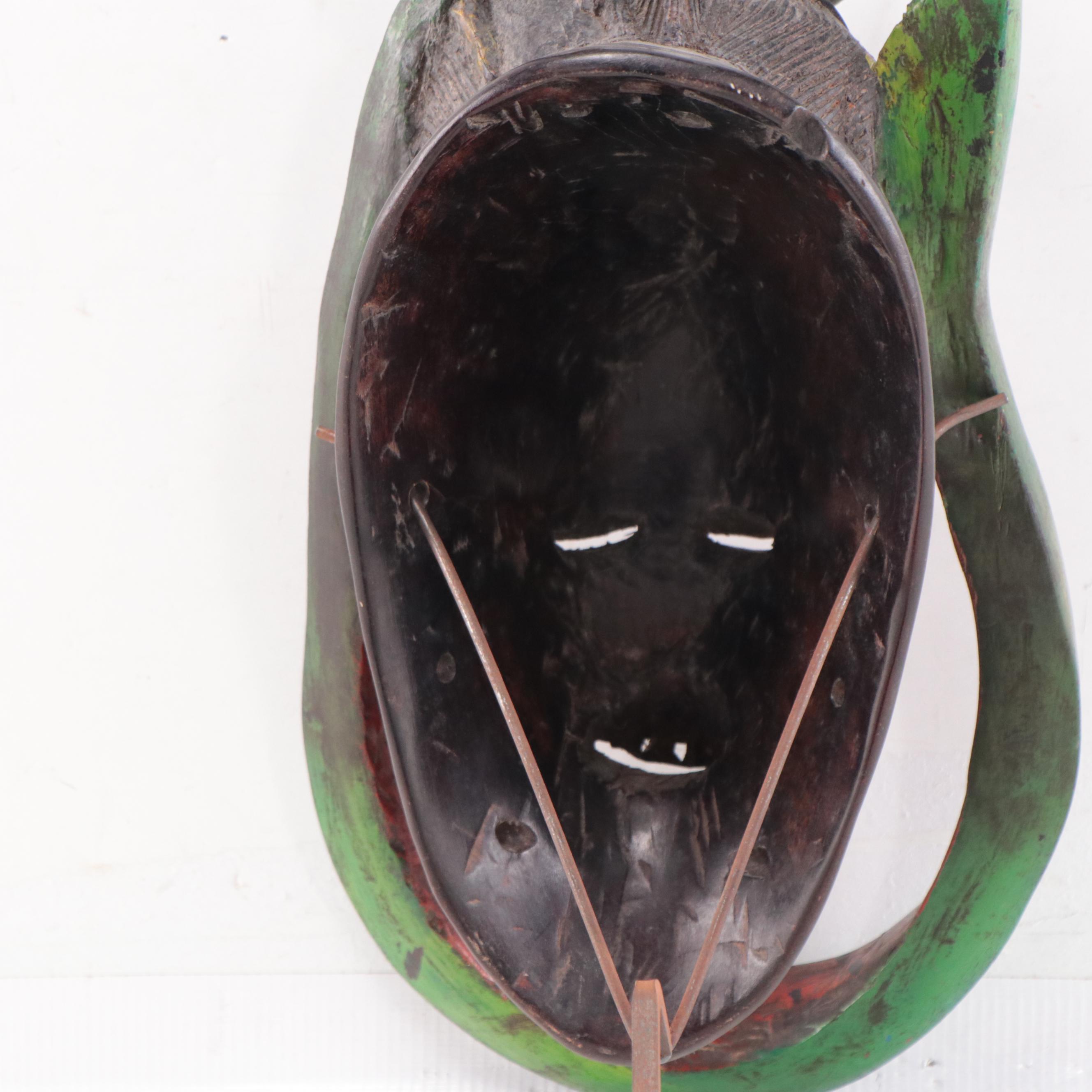 Guro Style "Zaouli" Polychrome Mask, West Africa