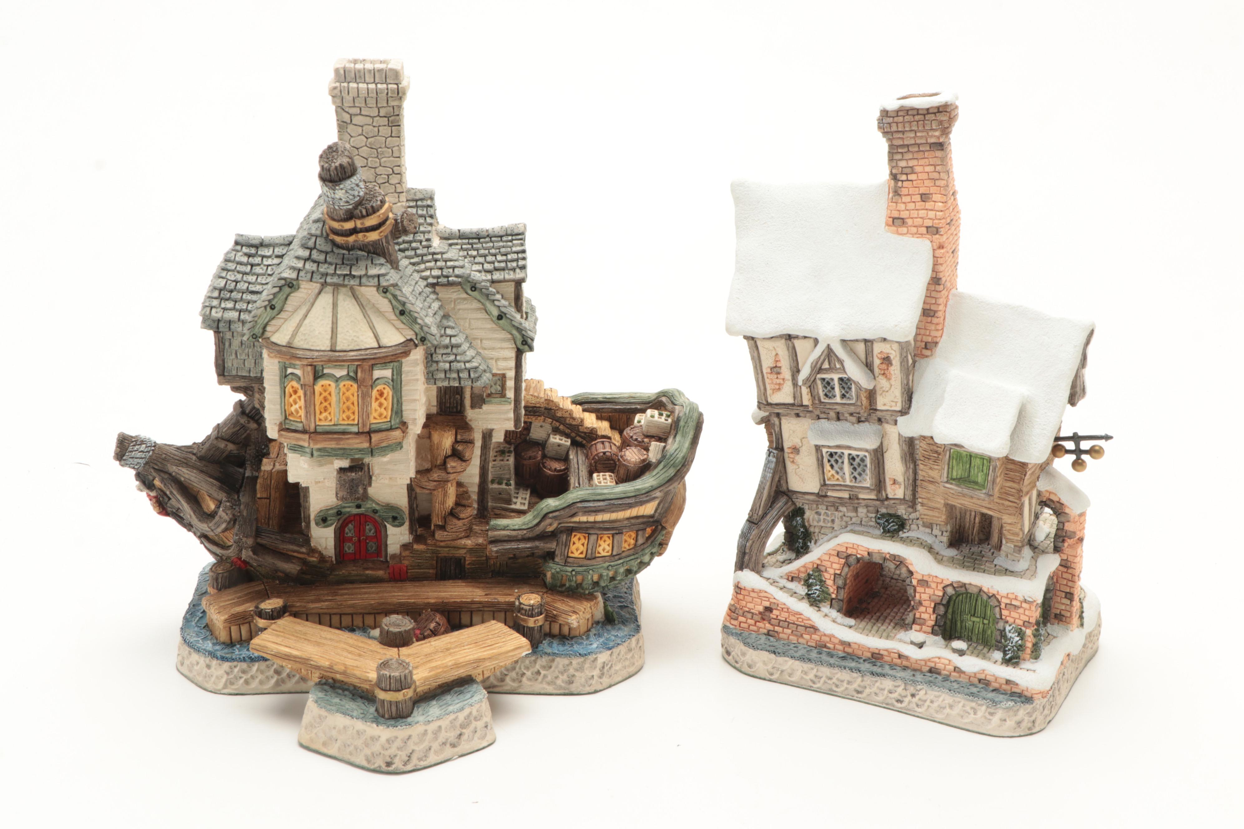 "The Jolly Roger" and Other David Winter Cottages