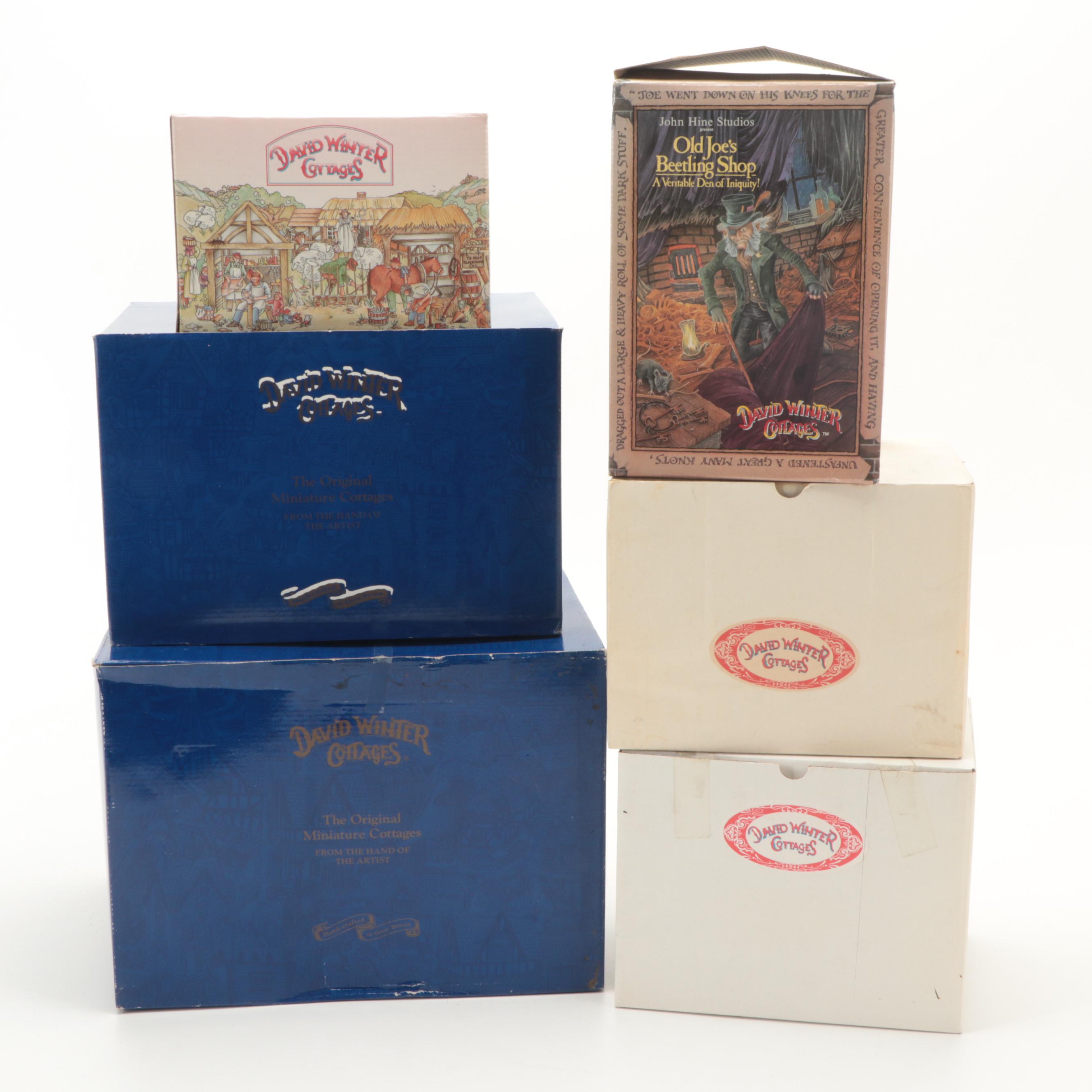 "The Jolly Roger" and Other David Winter Cottages