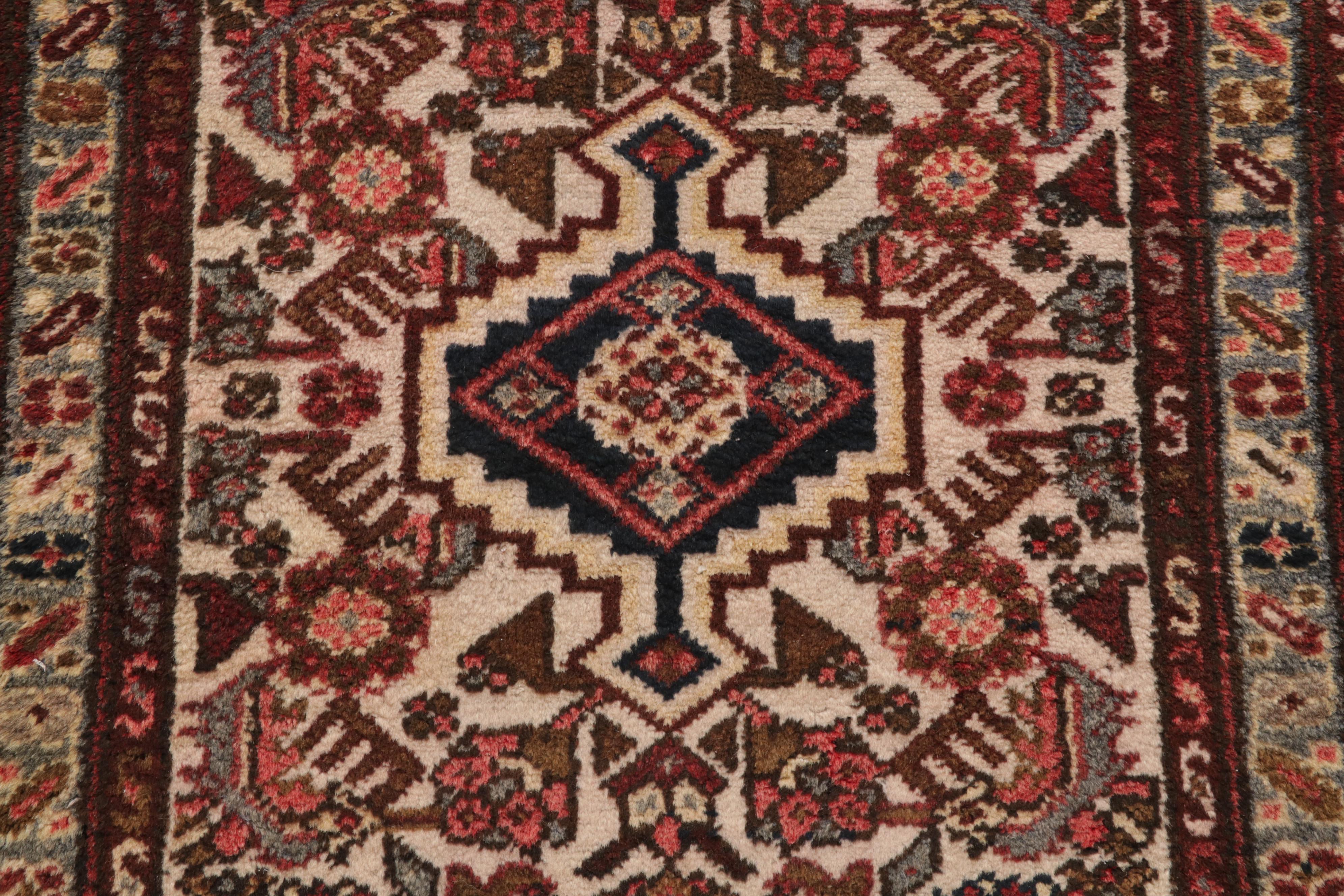 2'5 x 4'1 Hand-Knotted Persian Zanjan Rug, 1920s
