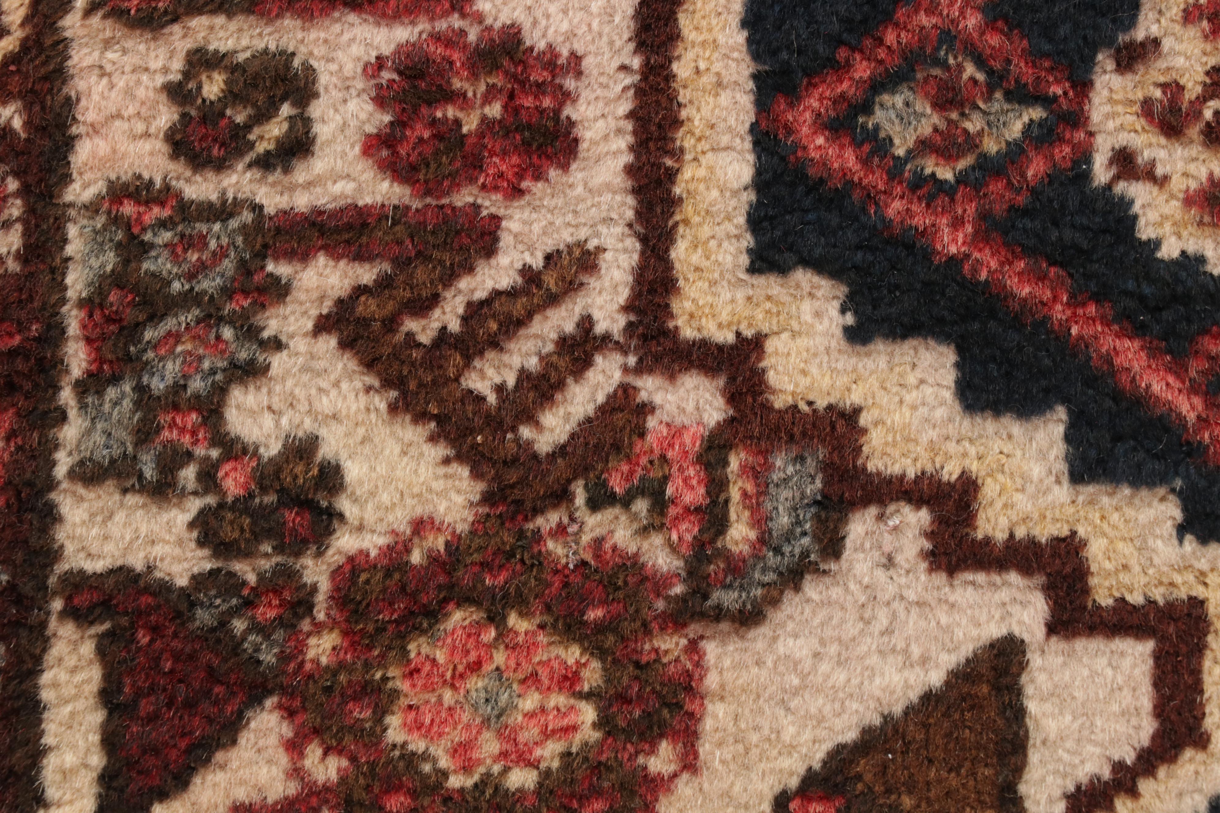 2'5 x 4'1 Hand-Knotted Persian Zanjan Rug, 1920s