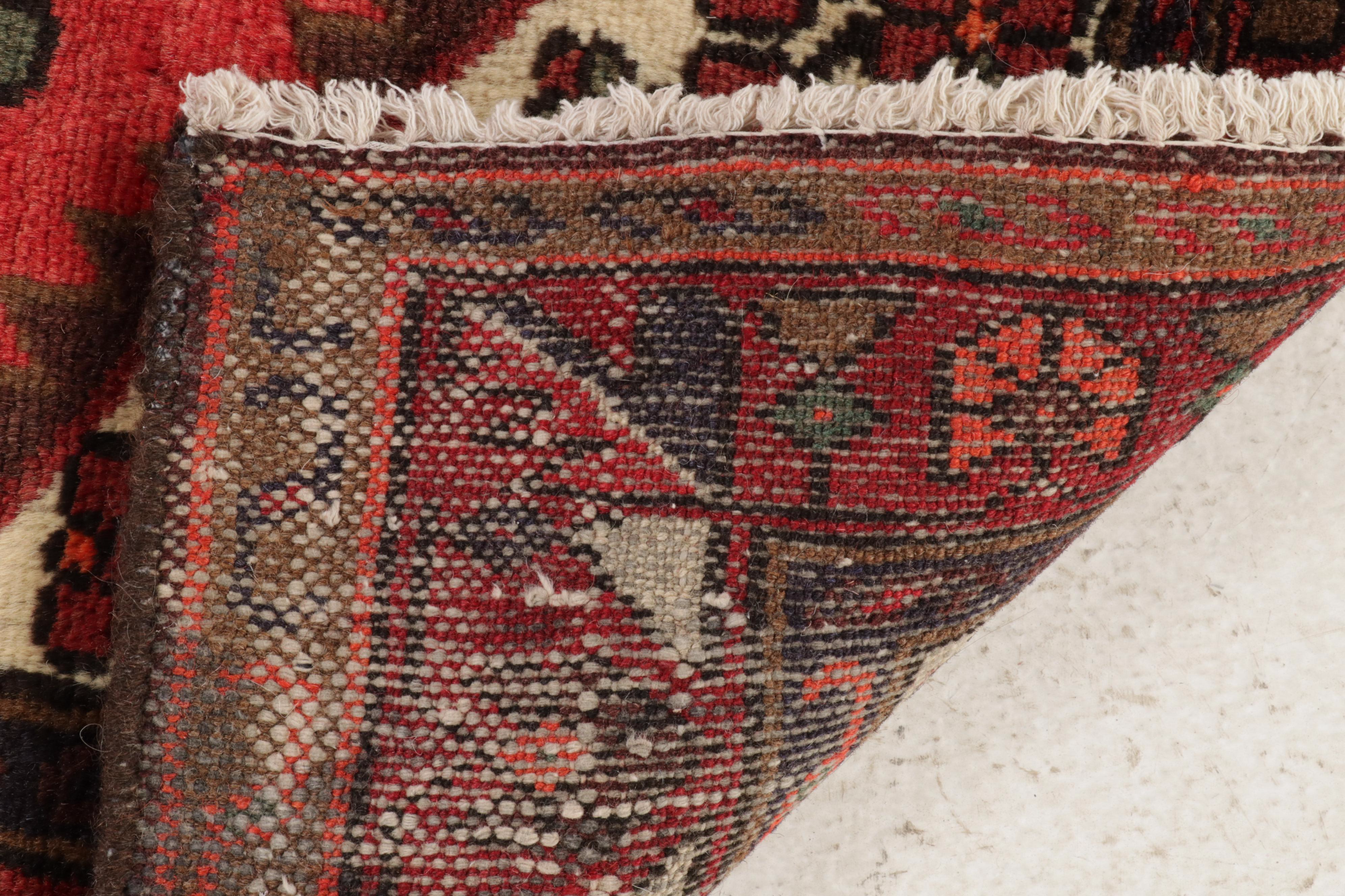 3'2 x 5'5 Hand-Knotted Persian Zanjan Rug, Circa 1980s