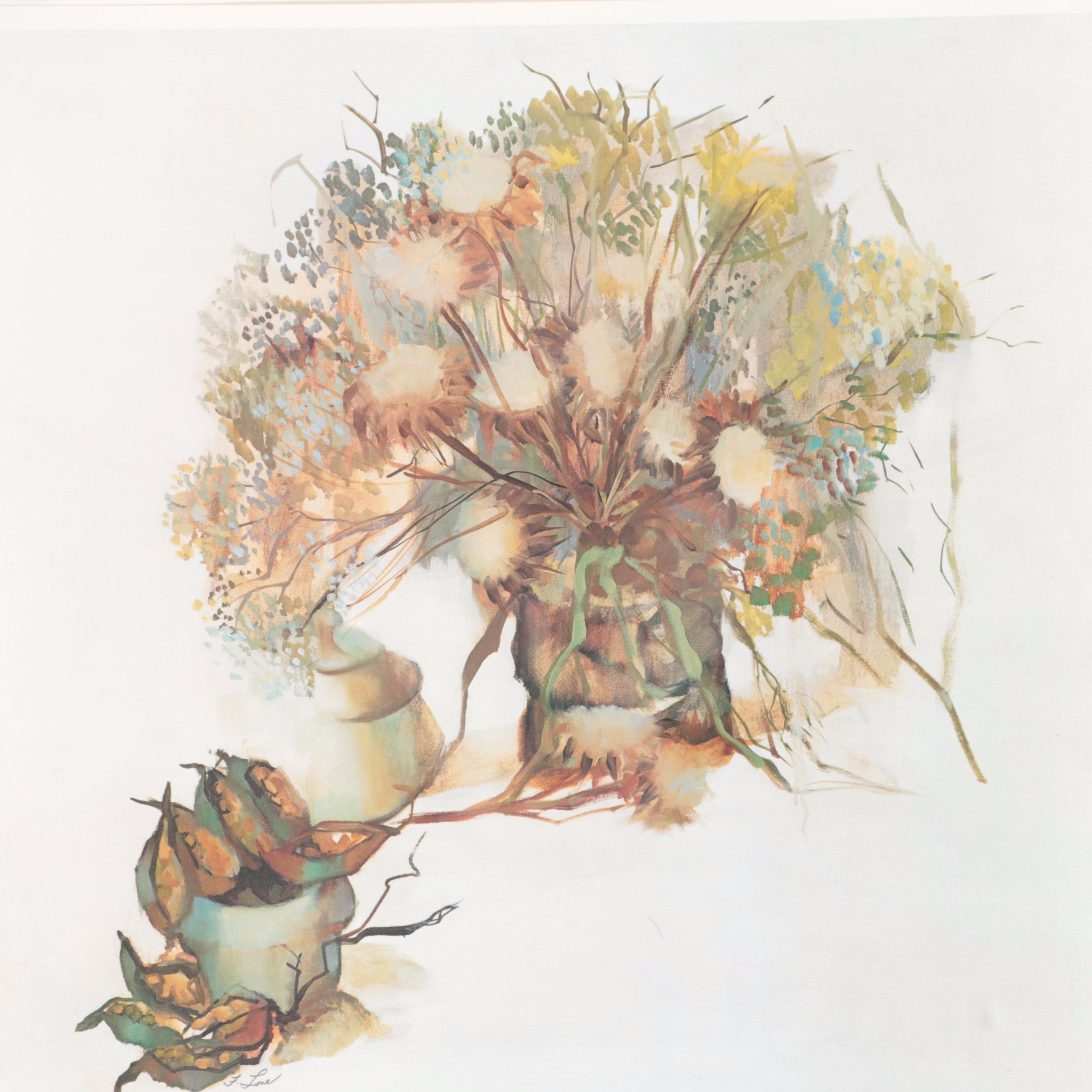 Still Life Offset Lithograph After Georg Rauch and More, Circa 1975
