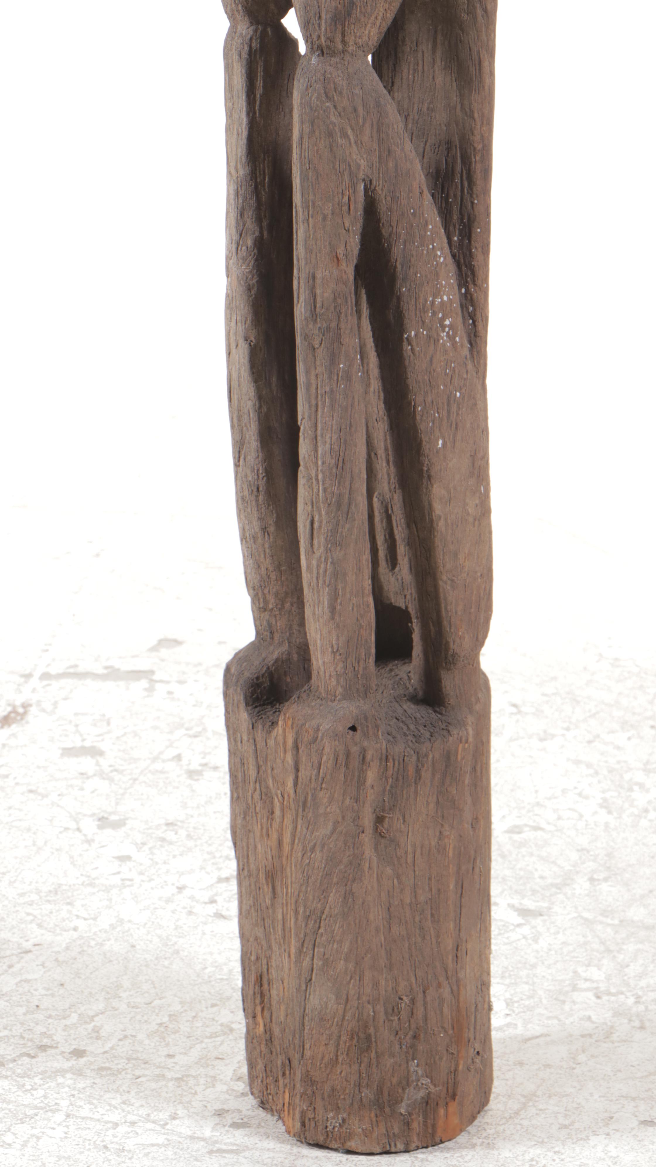 Philippine Bontoc Standing Bulul with Folded Arms, Mid-20th Century