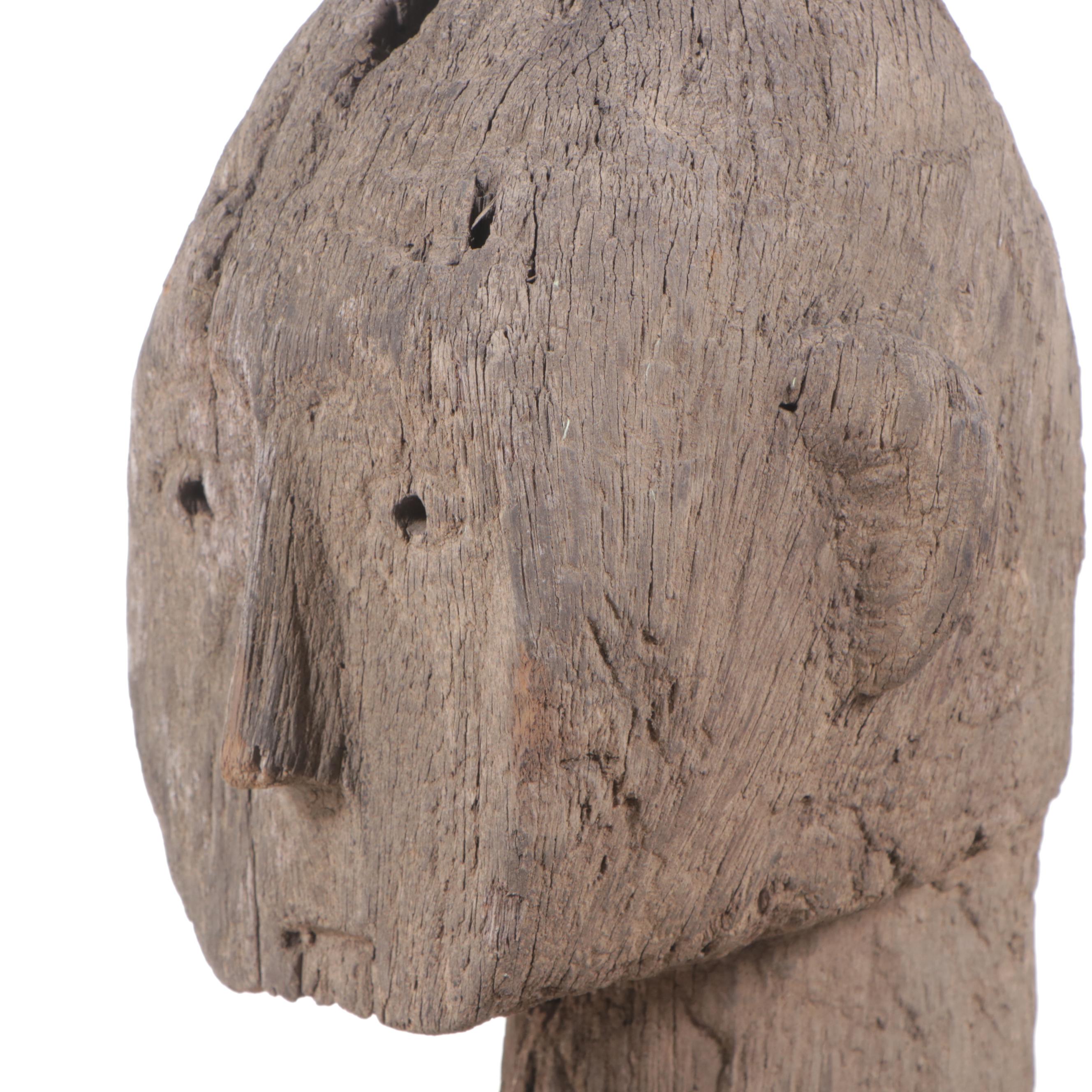 Philippine Bontoc Standing Bulul with Folded Arms, Mid-20th Century