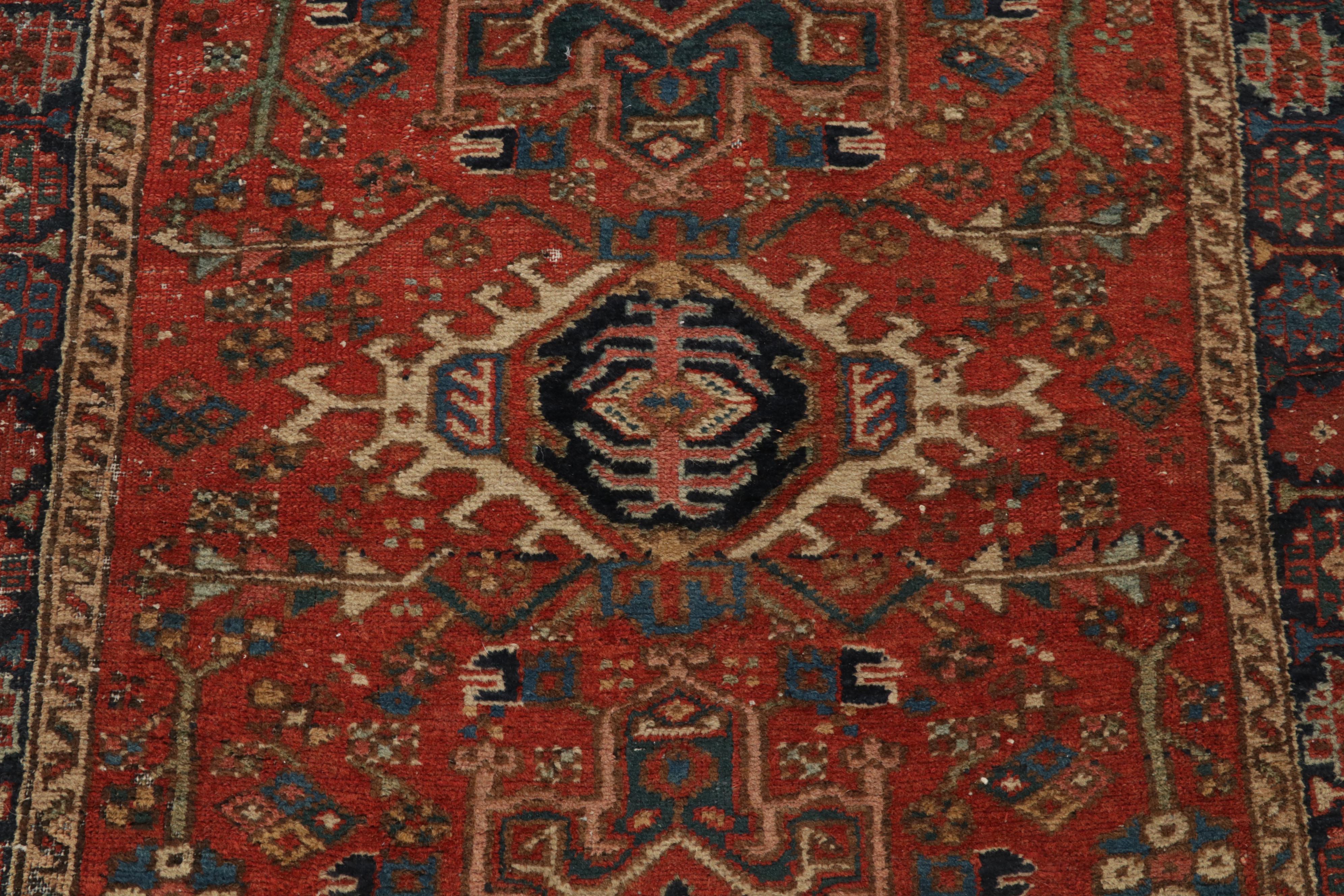 3'4 x 4'7 Hand-Knotted Persian Karaja Accent Rug, circa 1920s