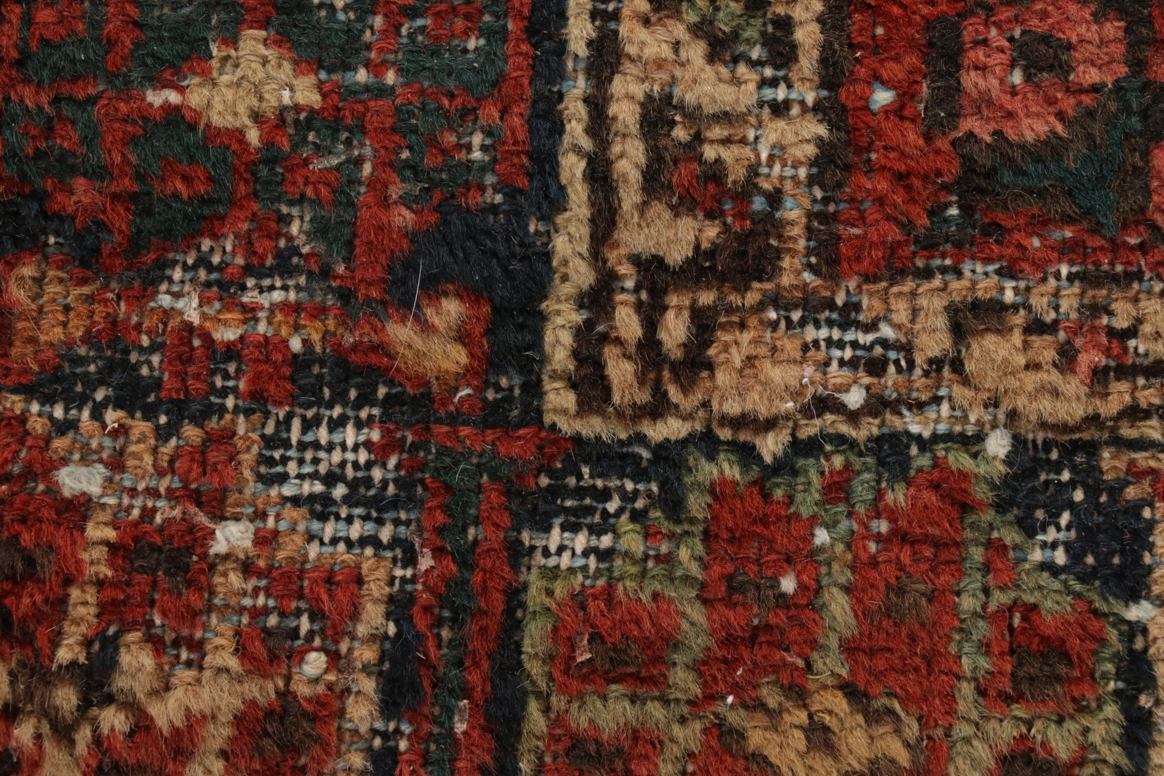 3'4 x 4'7 Hand-Knotted Persian Karaja Accent Rug, circa 1920s