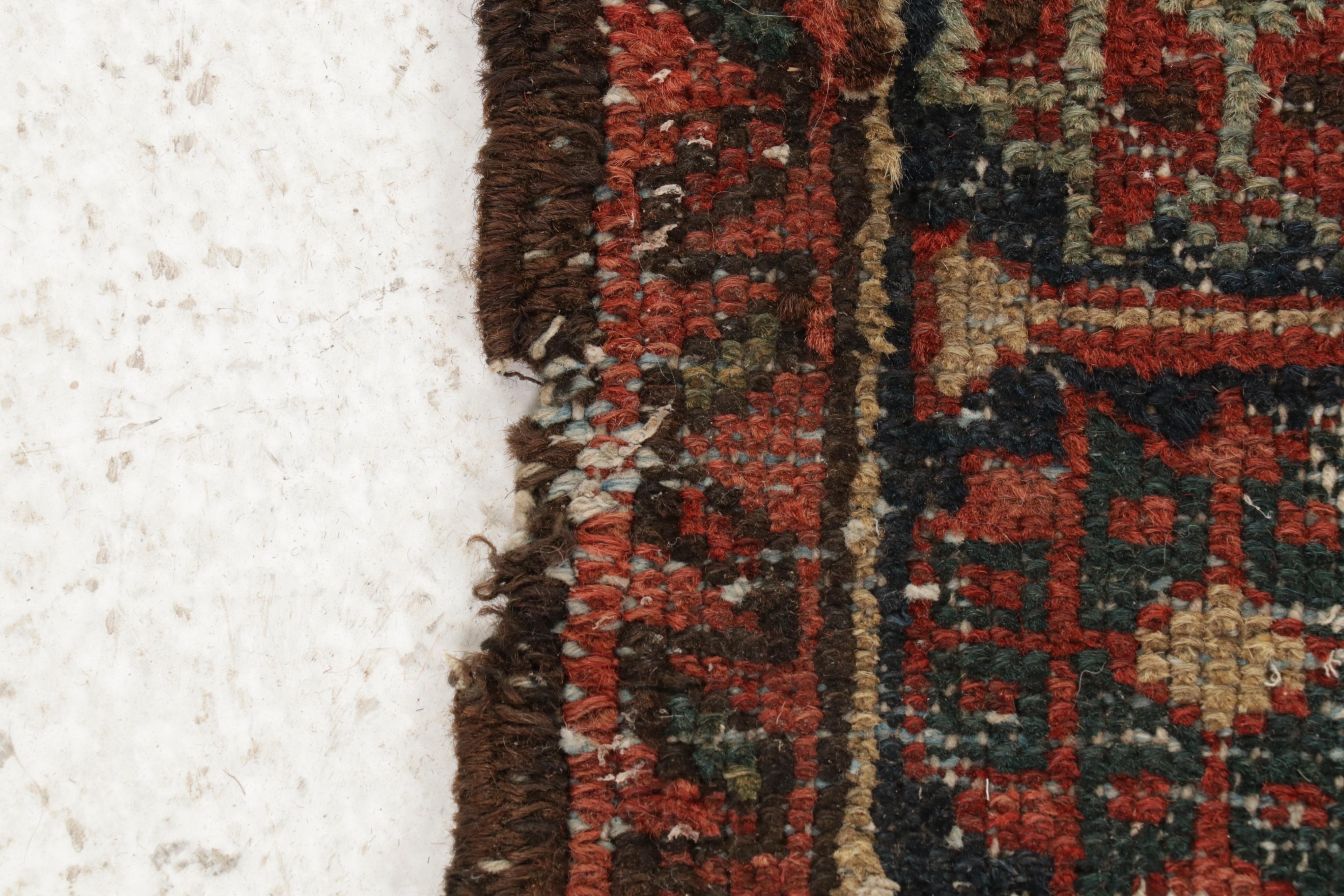 3'4 x 4'7 Hand-Knotted Persian Karaja Accent Rug, circa 1920s