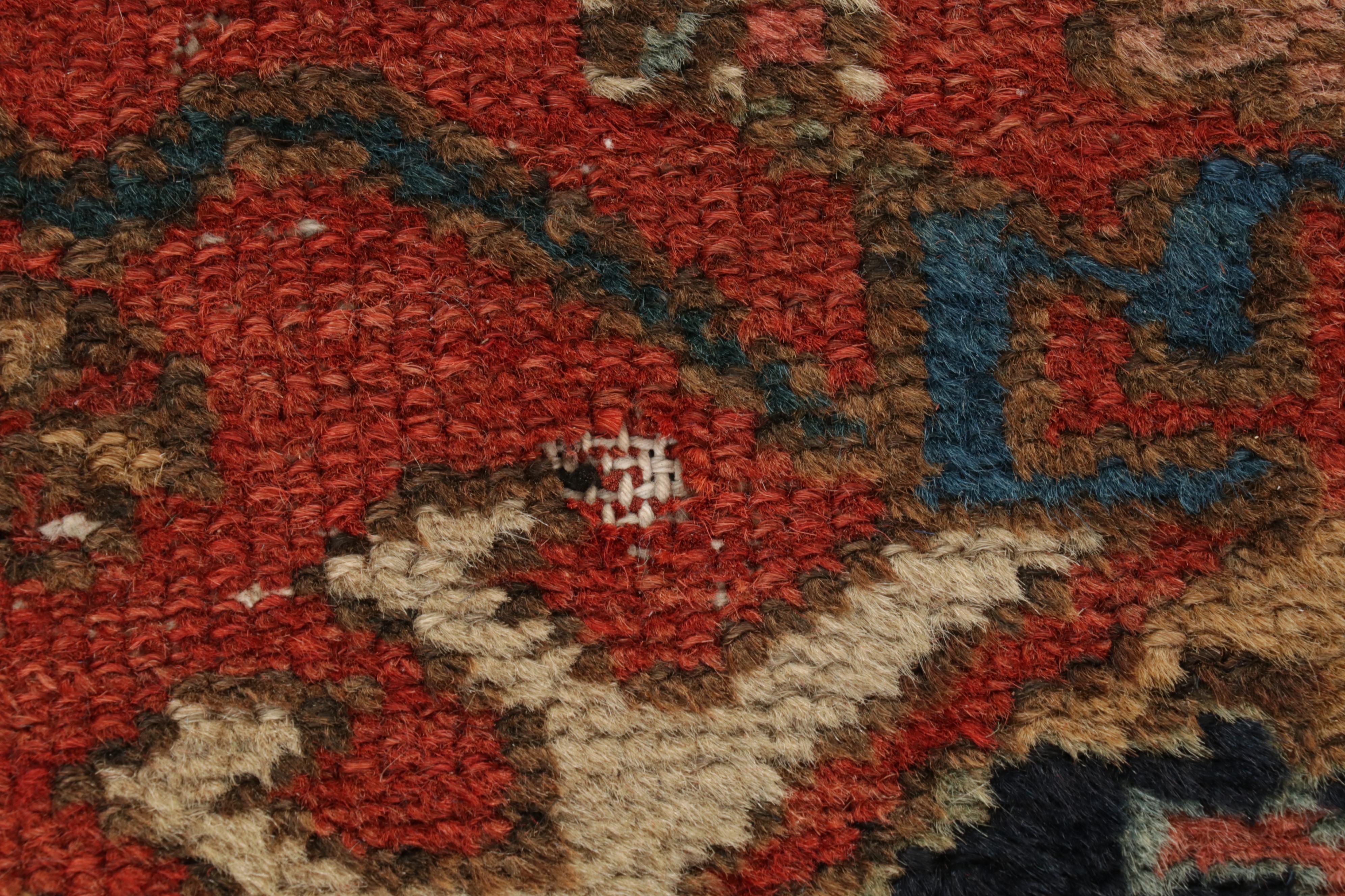 3'4 x 4'7 Hand-Knotted Persian Karaja Accent Rug, circa 1920s