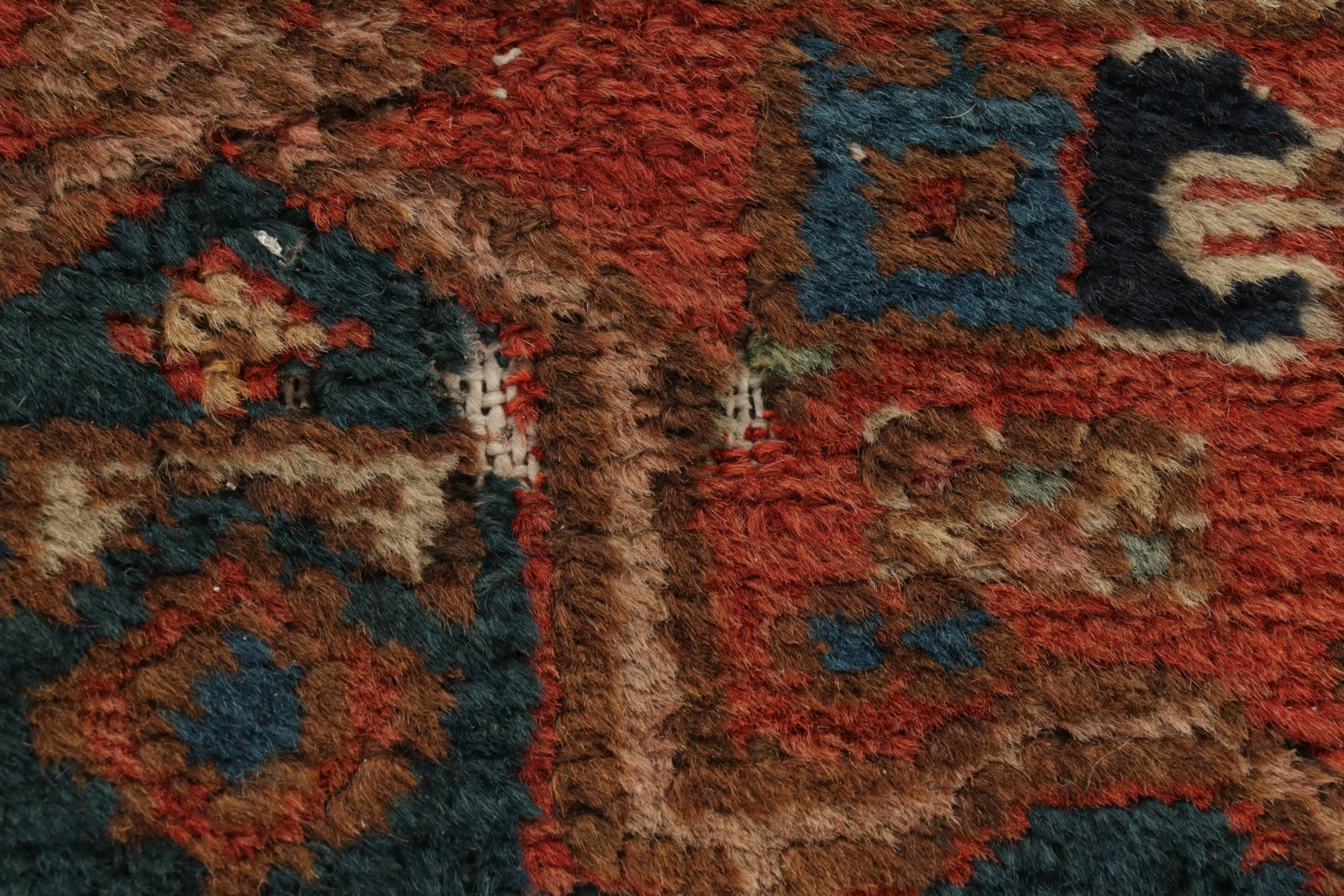 3'4 x 4'7 Hand-Knotted Persian Karaja Accent Rug, circa 1920s