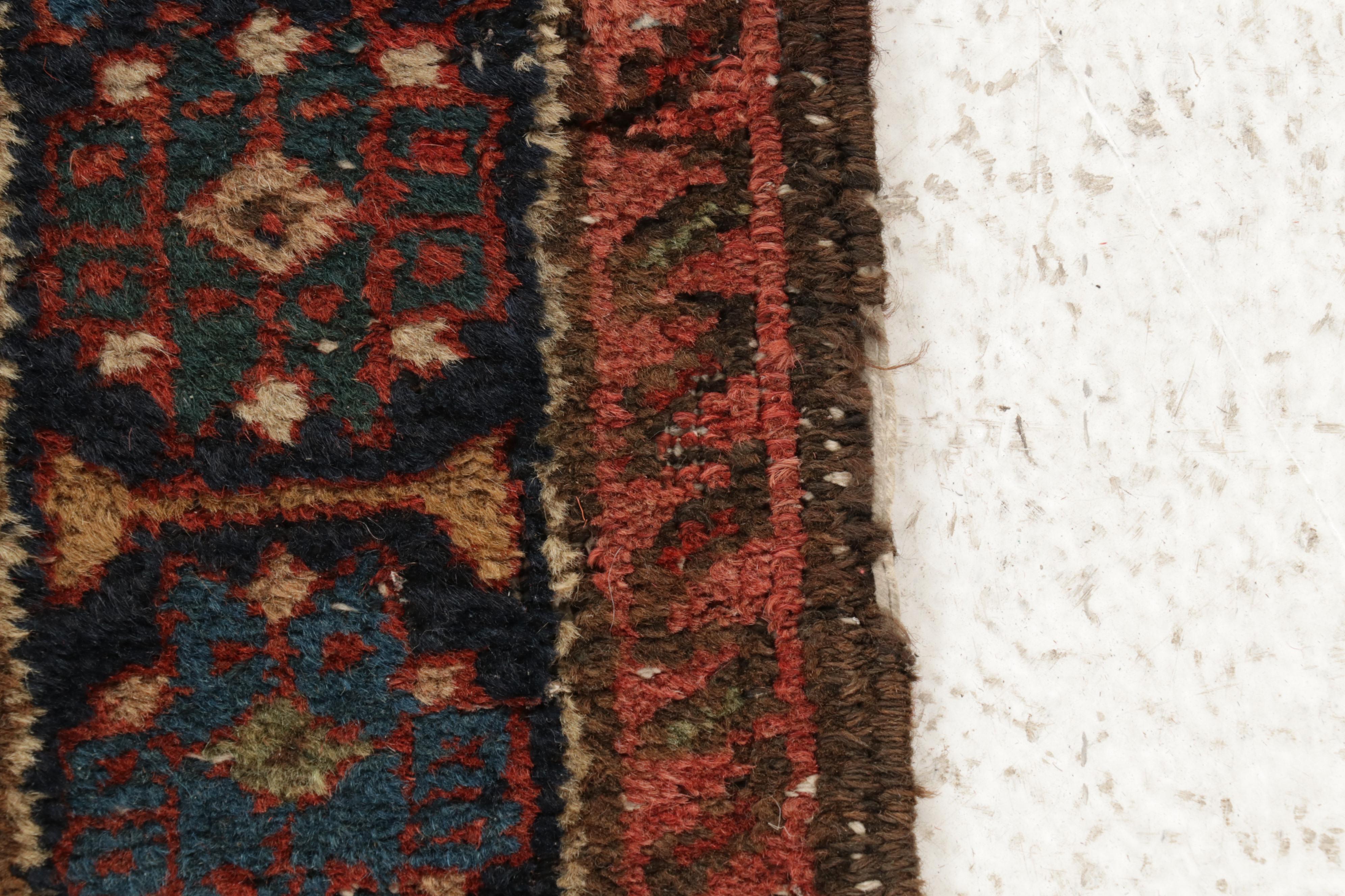 3'4 x 4'7 Hand-Knotted Persian Karaja Accent Rug, circa 1920s