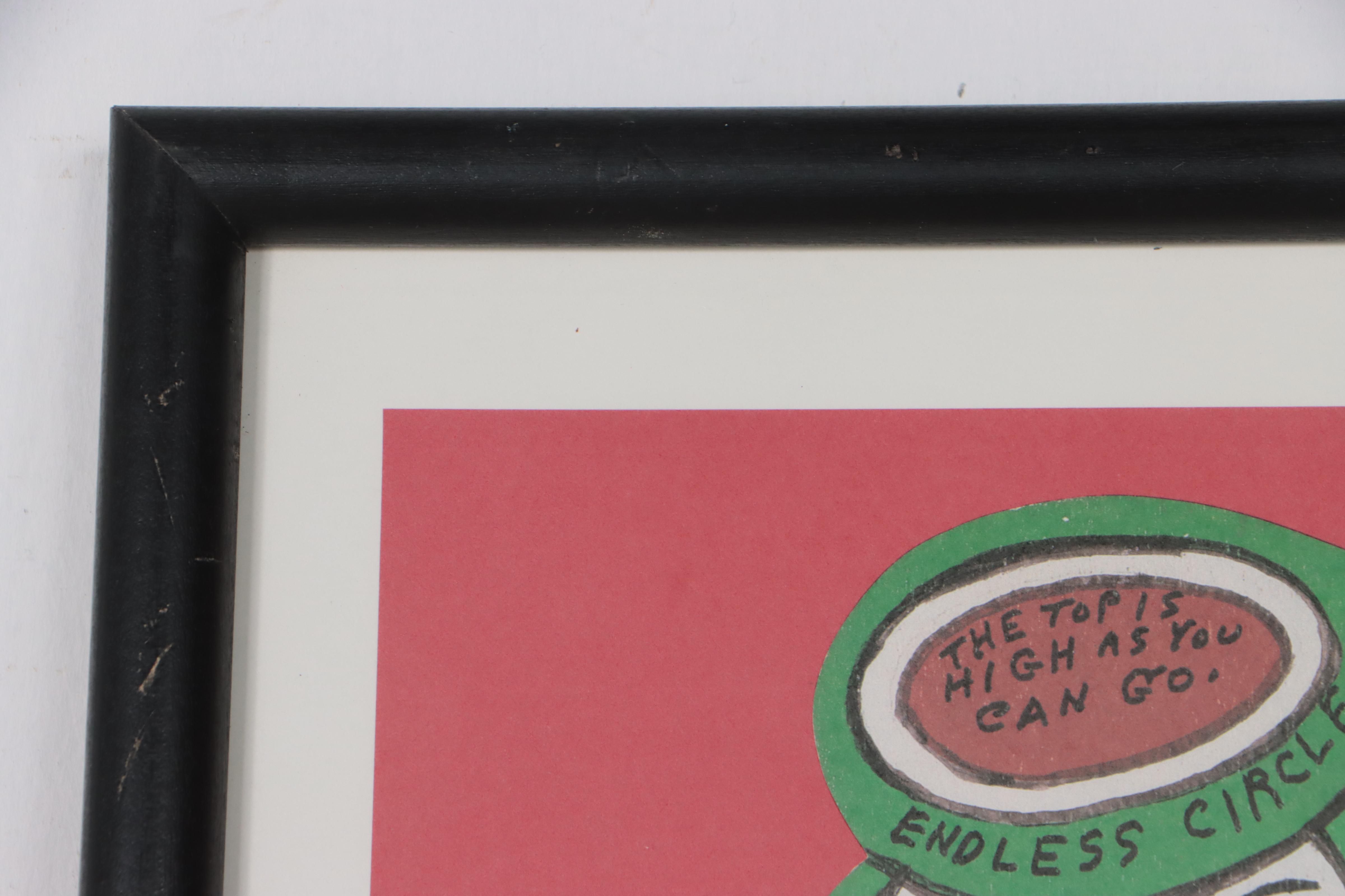 Howard Finster Offset Lithograph of Coca Cola, Late 20th Century