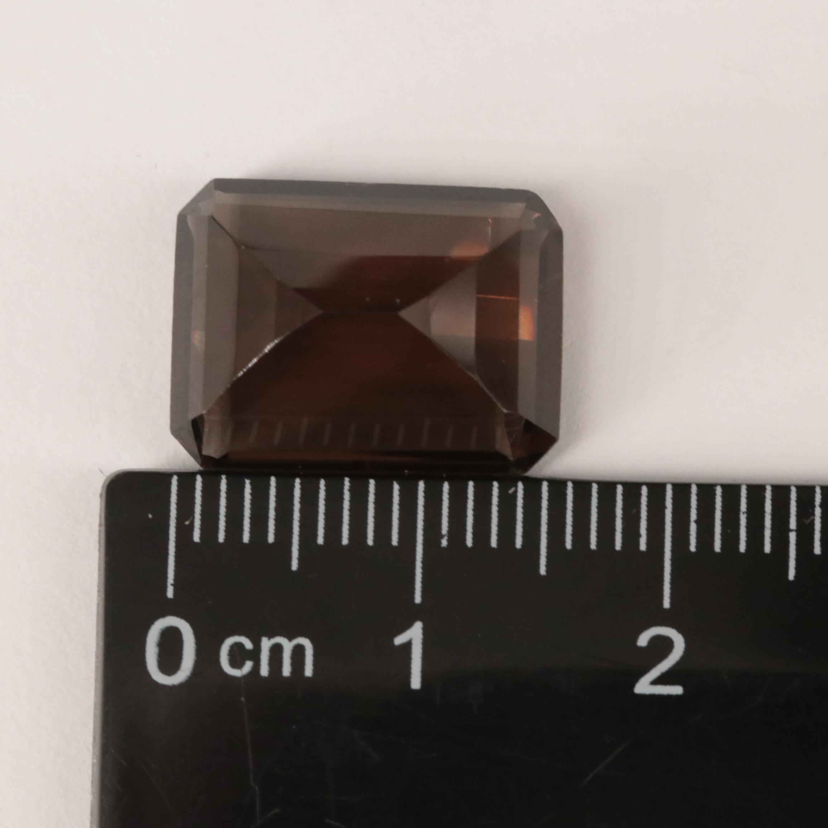 Loose 10.58 CT Smoky Quartz