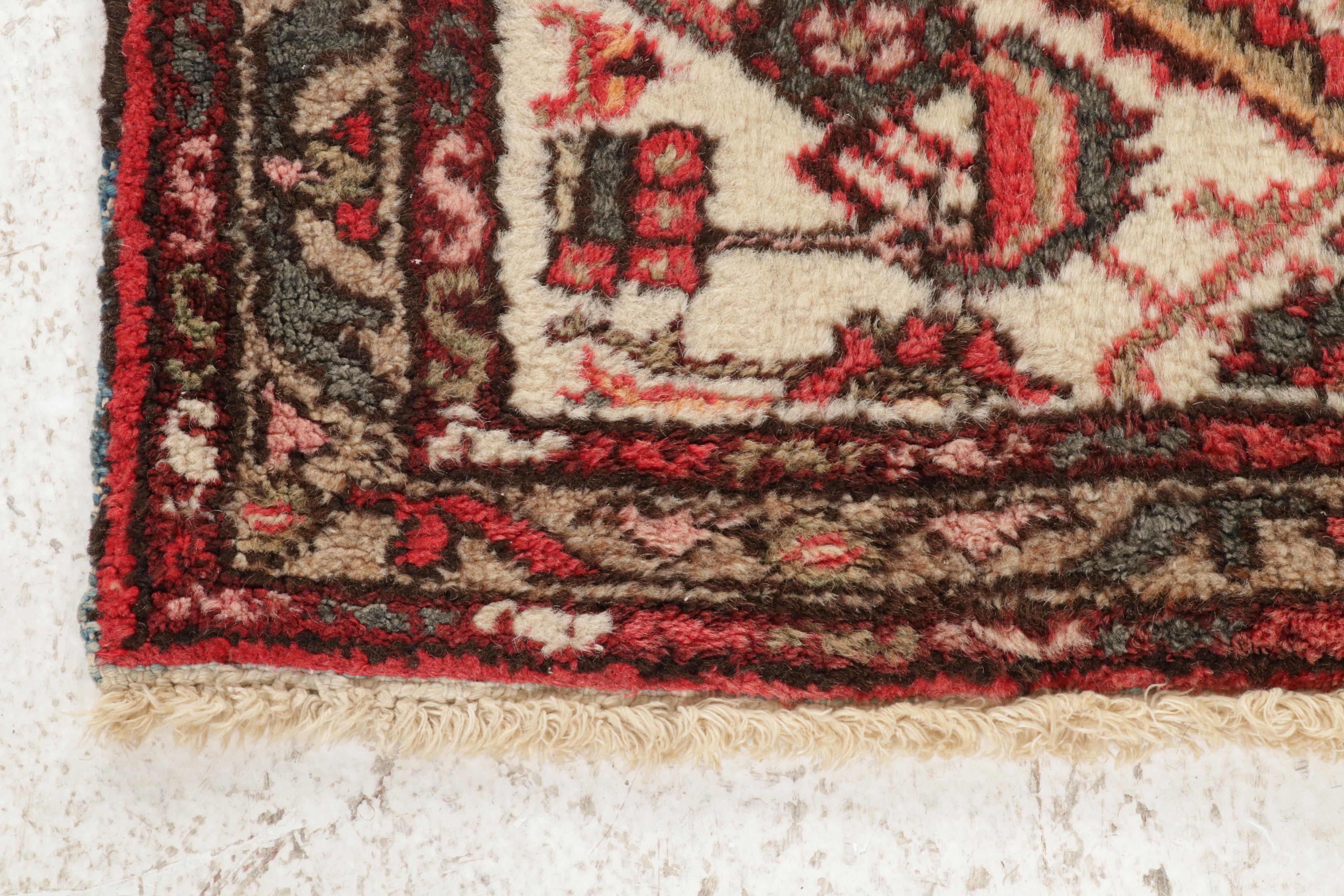 2'3 x 4'2 Hand-Knotted Persian Zanjan Rug, 1920s