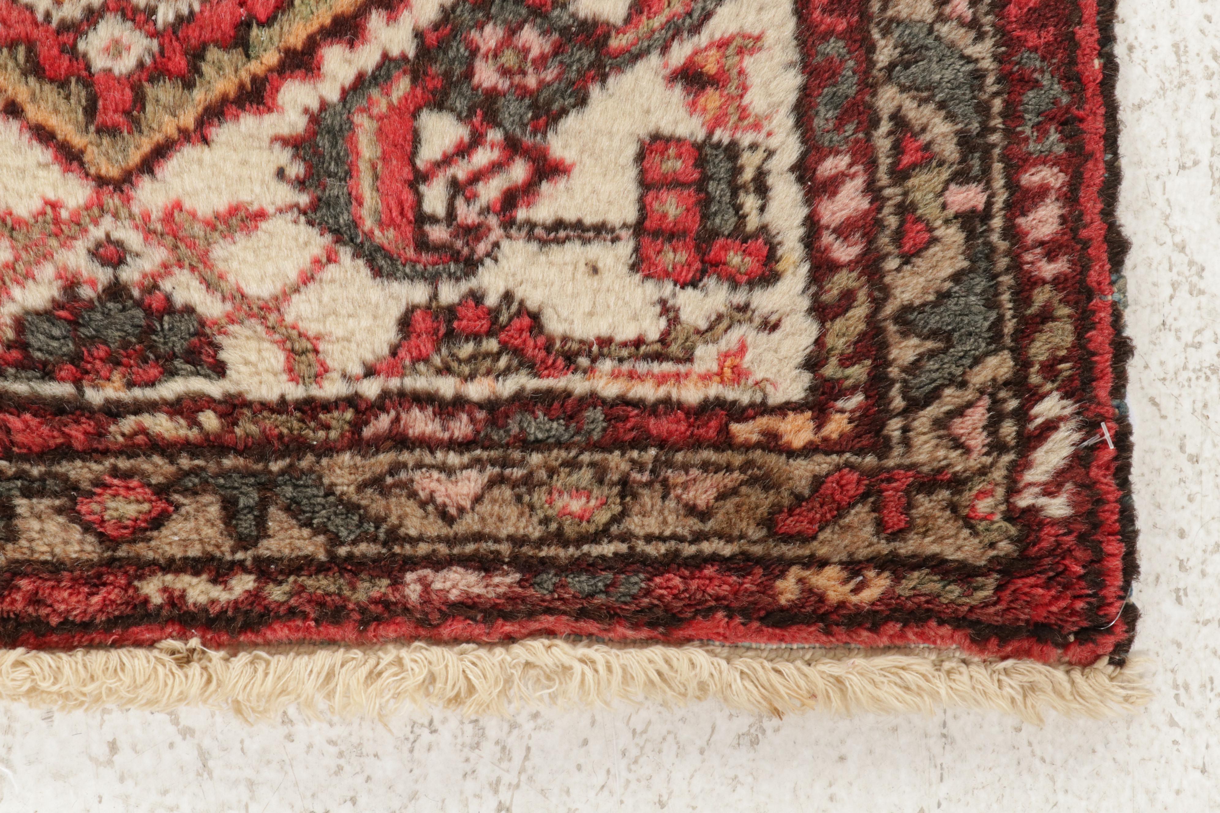 2'3 x 4'2 Hand-Knotted Persian Zanjan Rug, 1920s