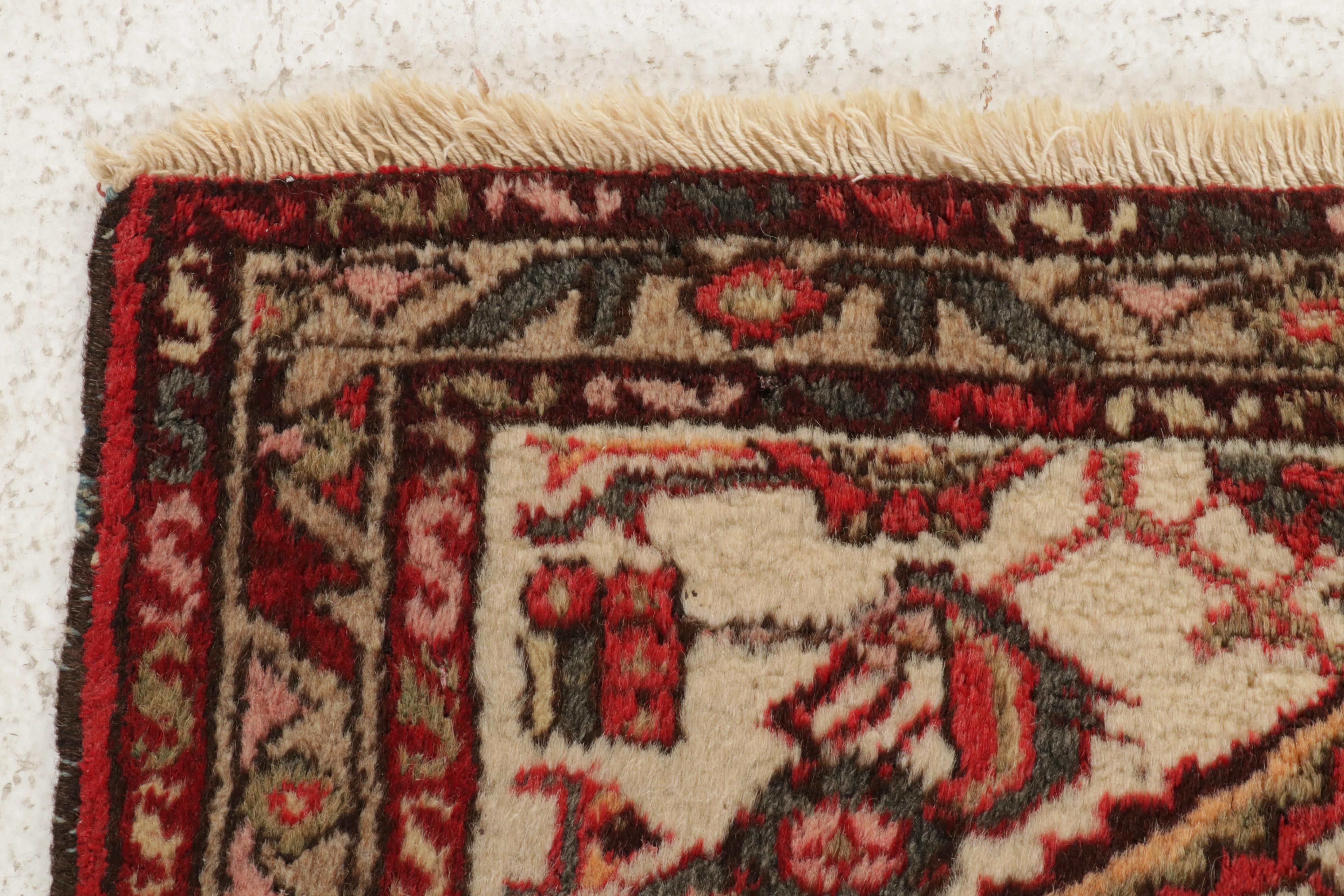 2'3 x 4'2 Hand-Knotted Persian Zanjan Rug, 1920s