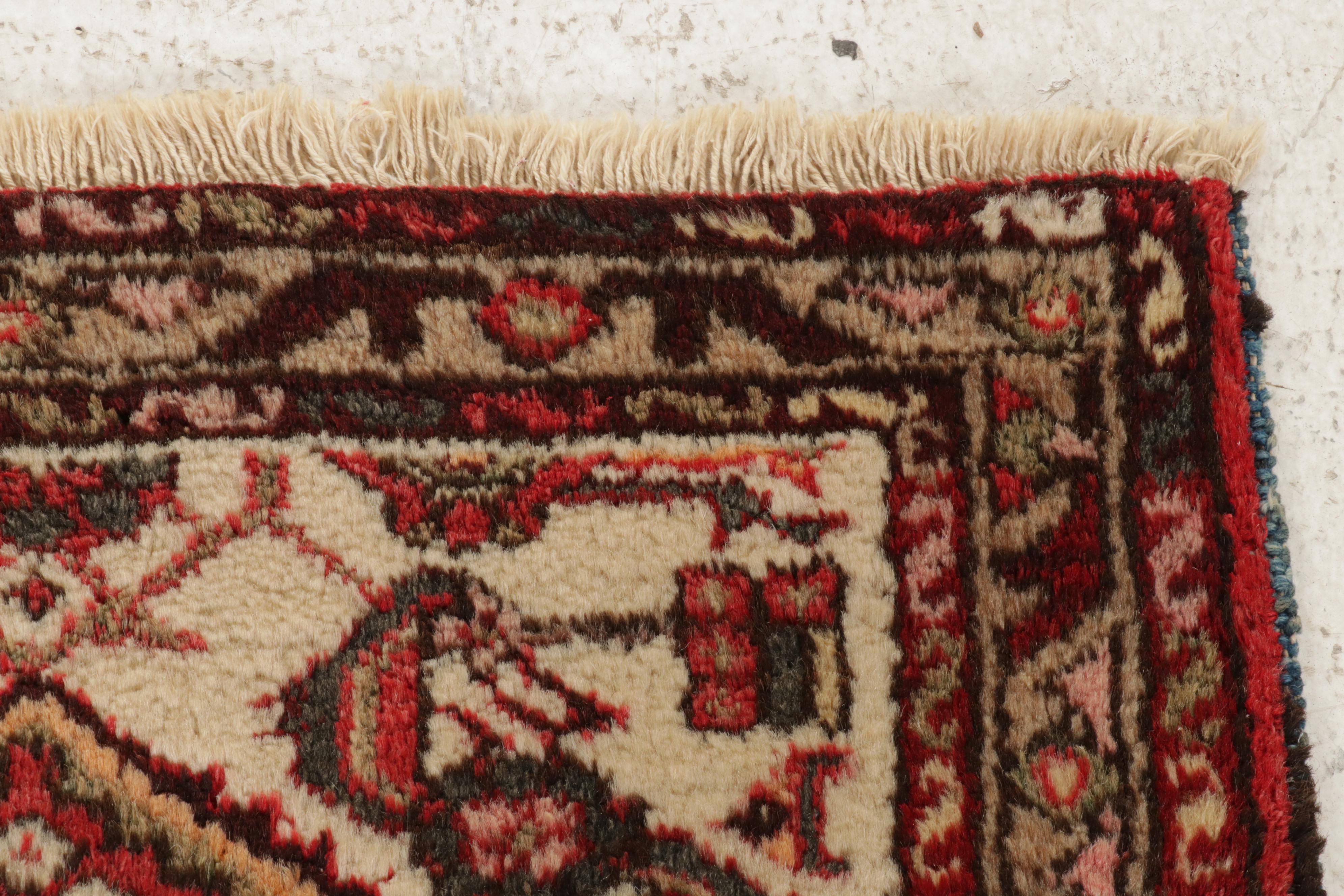2'3 x 4'2 Hand-Knotted Persian Zanjan Rug, 1920s