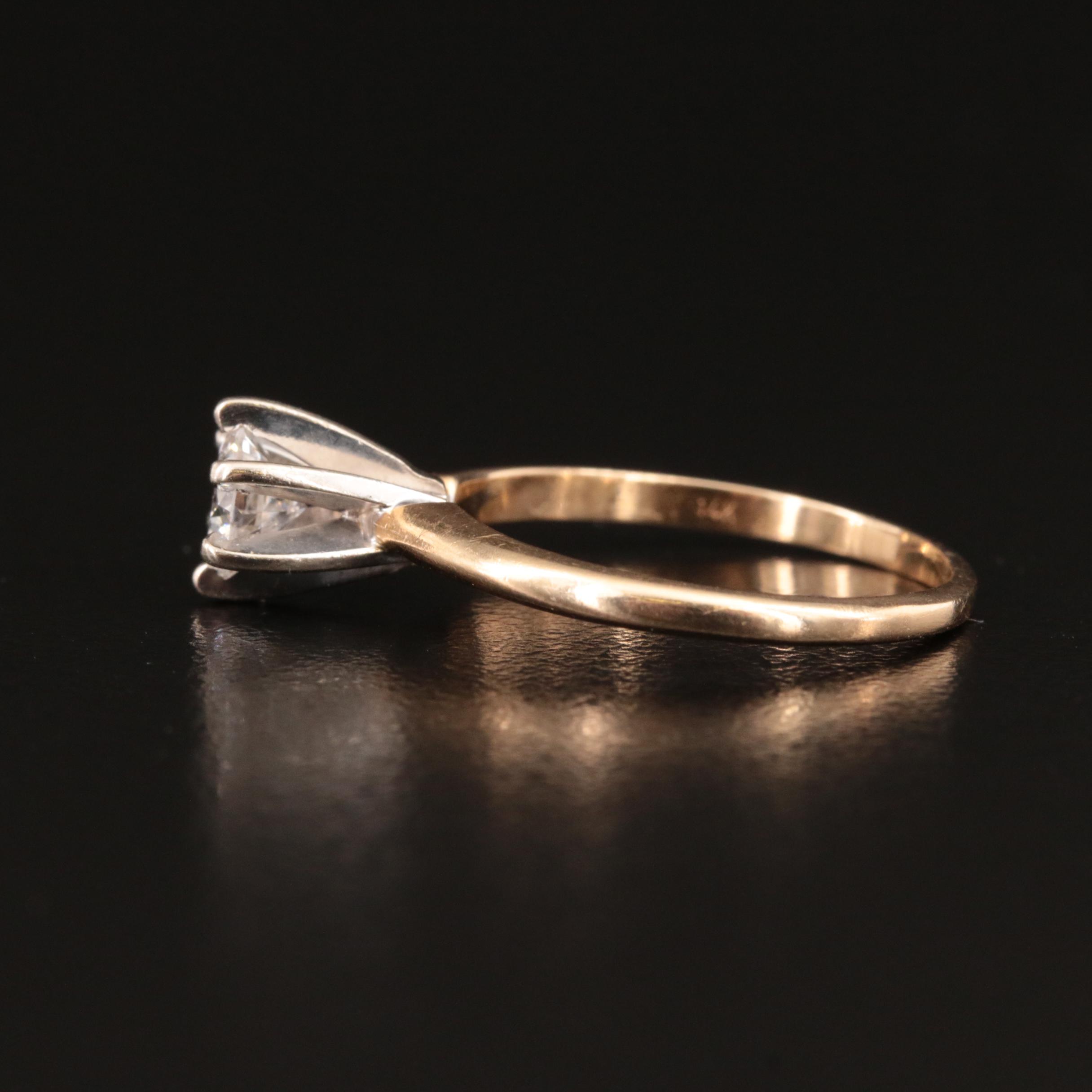 14K 0.51 CT Diamond Solitaire Ring