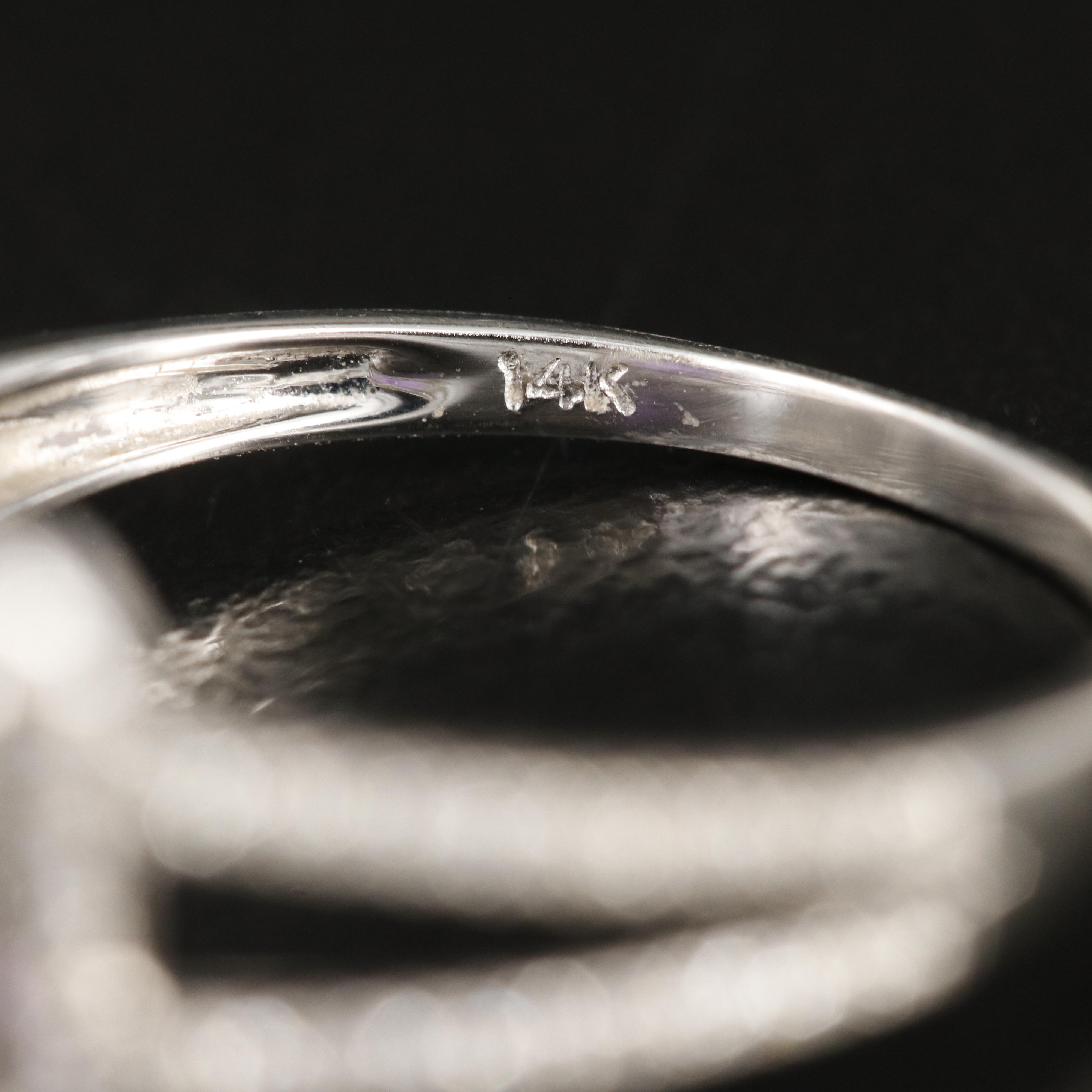 14K Amethyst and Diamond Ring