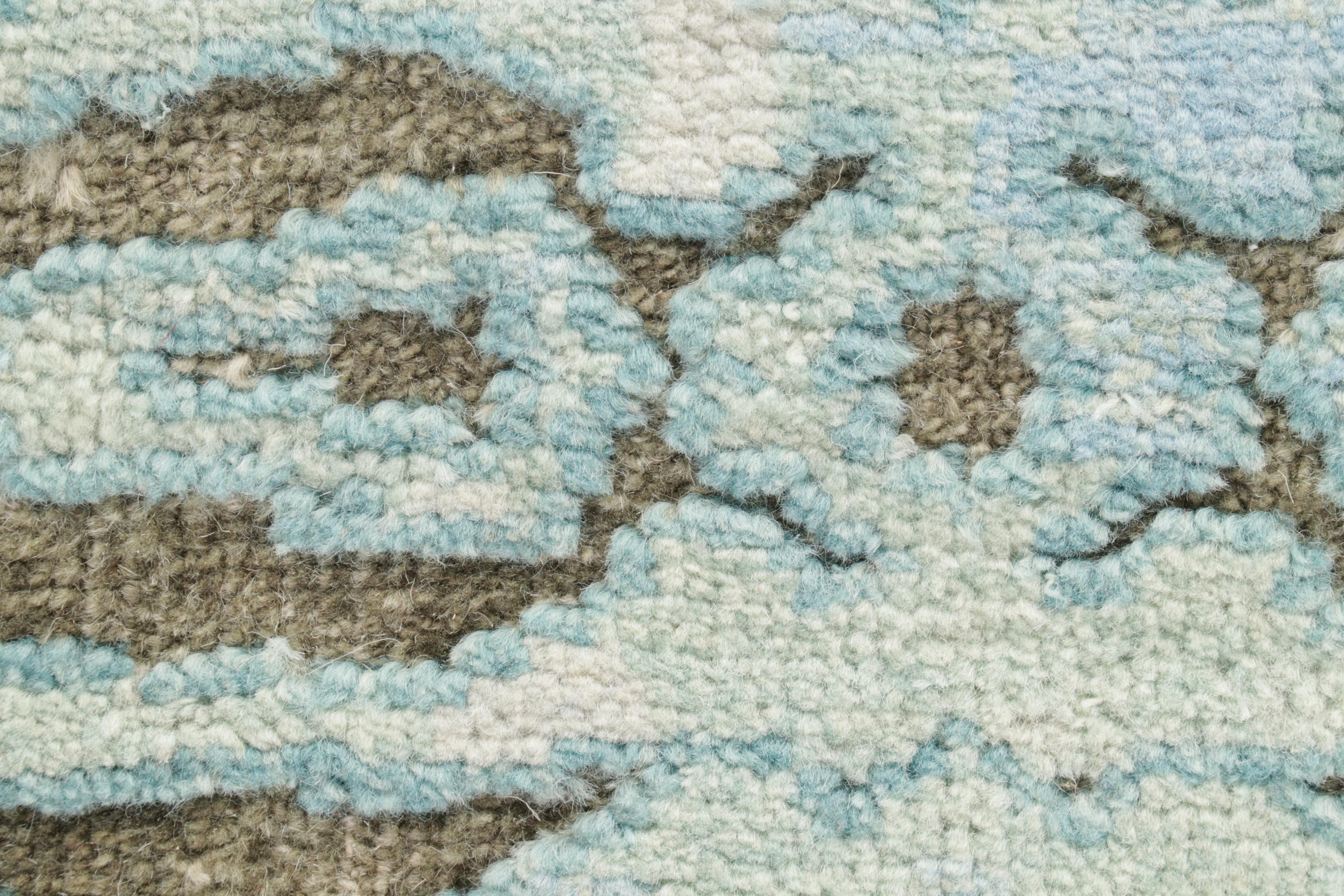 2'5 x 7'7 Hand-Knotted Indo-Moroccan Carpet Runner, 2010s