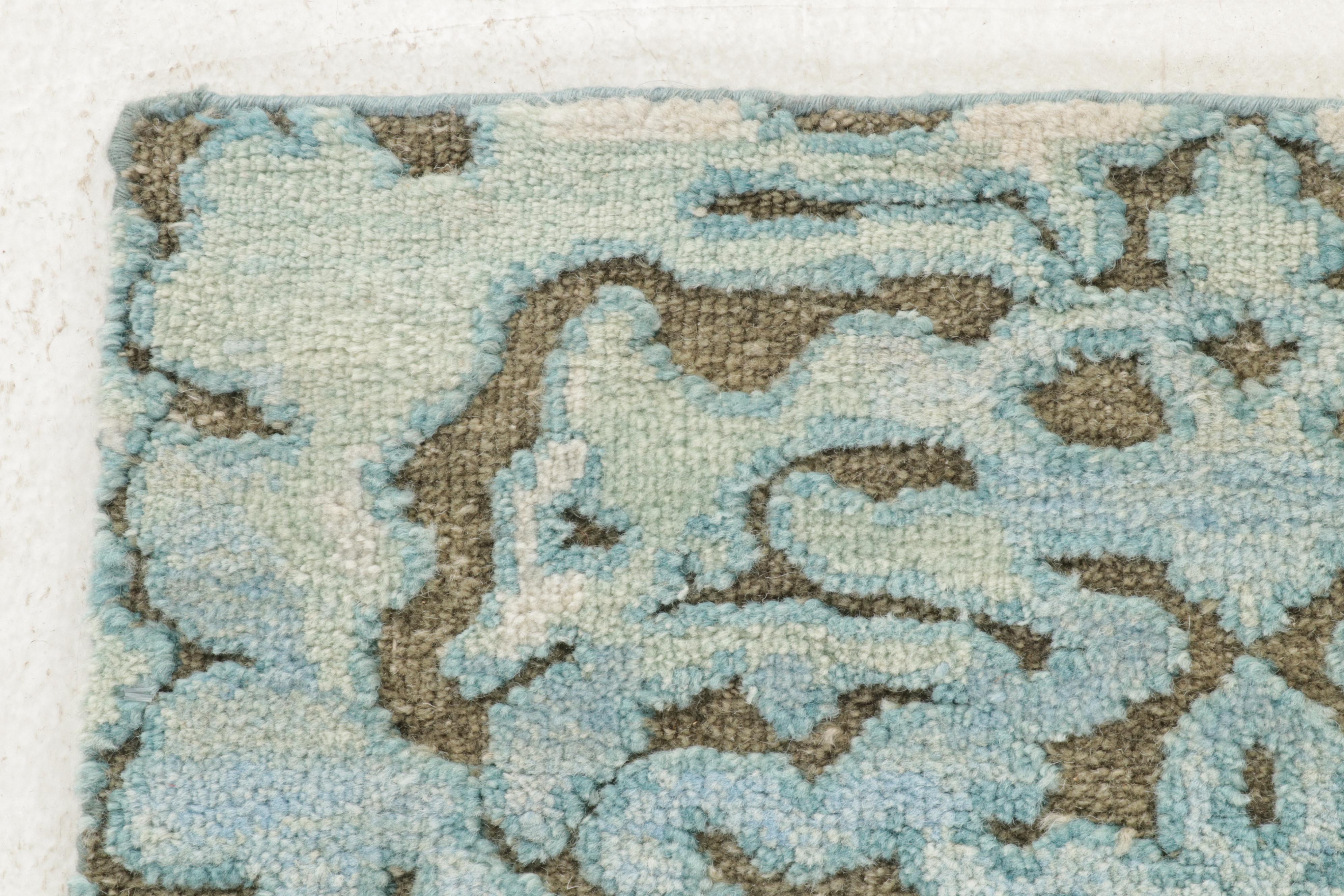 2'5 x 7'7 Hand-Knotted Indo-Moroccan Carpet Runner, 2010s