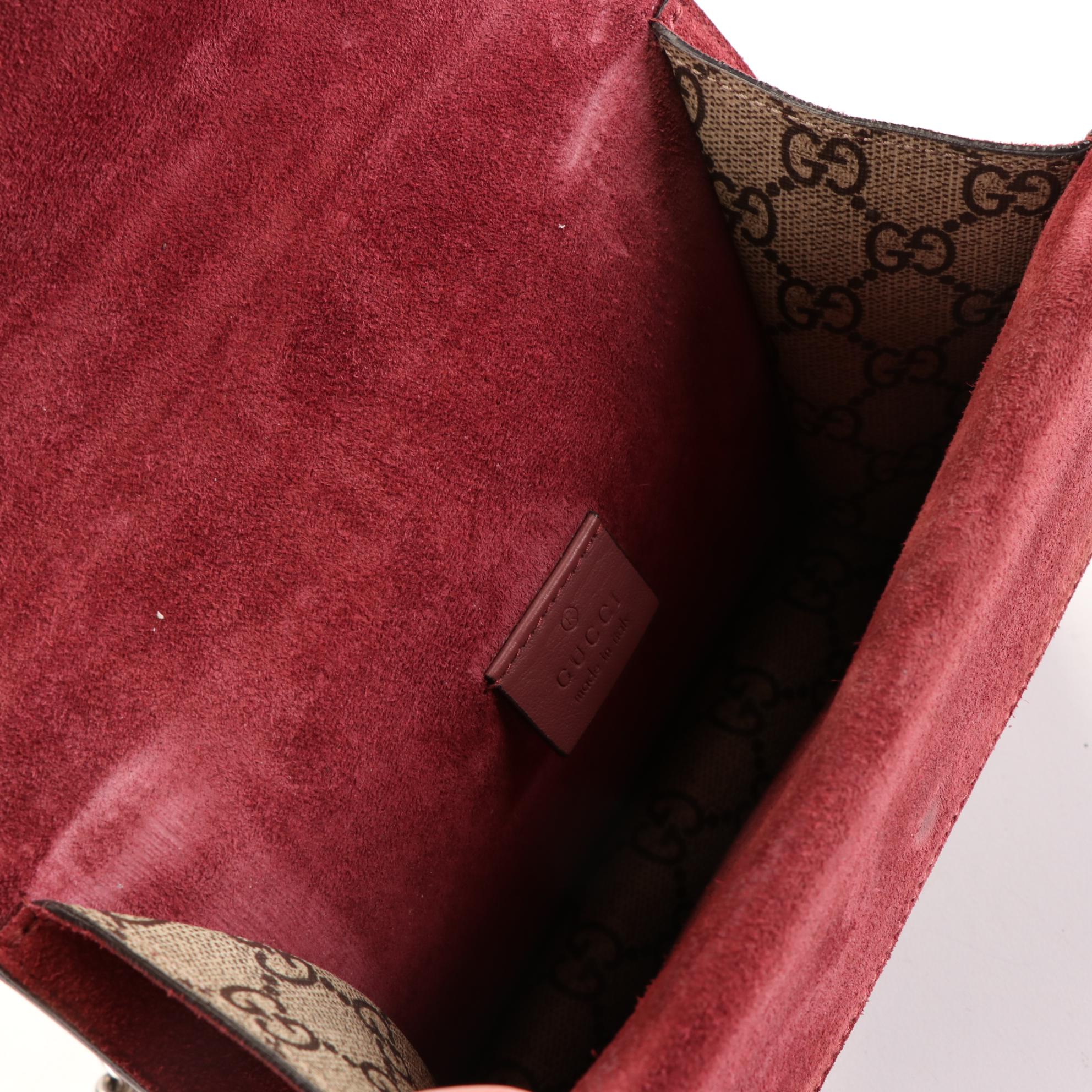 Gucci Dionysus Mini Crossbody Bag in Flora-Printed GG Supreme Canvas/Suede