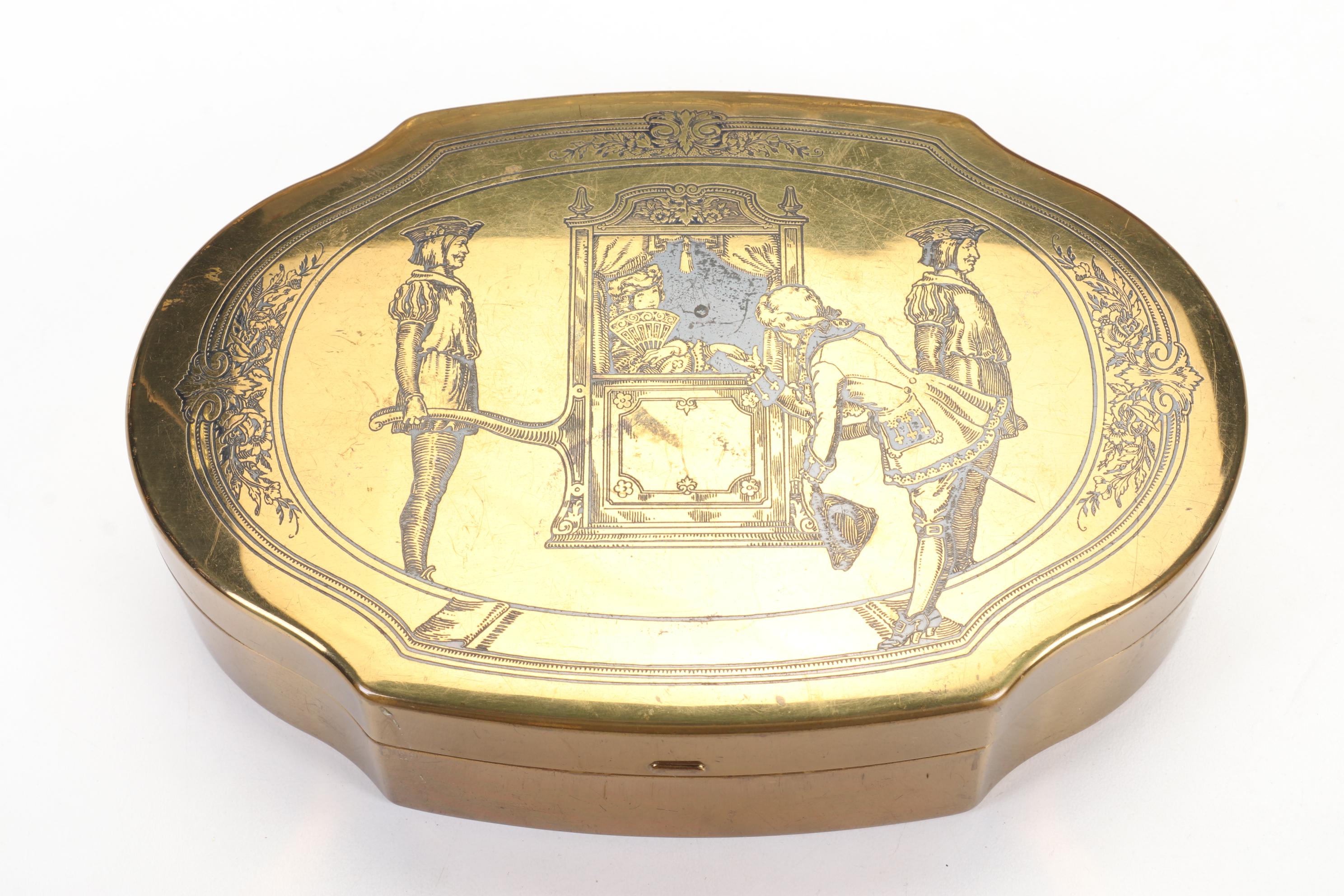 Pressed Brass Wall Hanging, Carved Wood Plant Stand, Schrafft's Candy Box & More