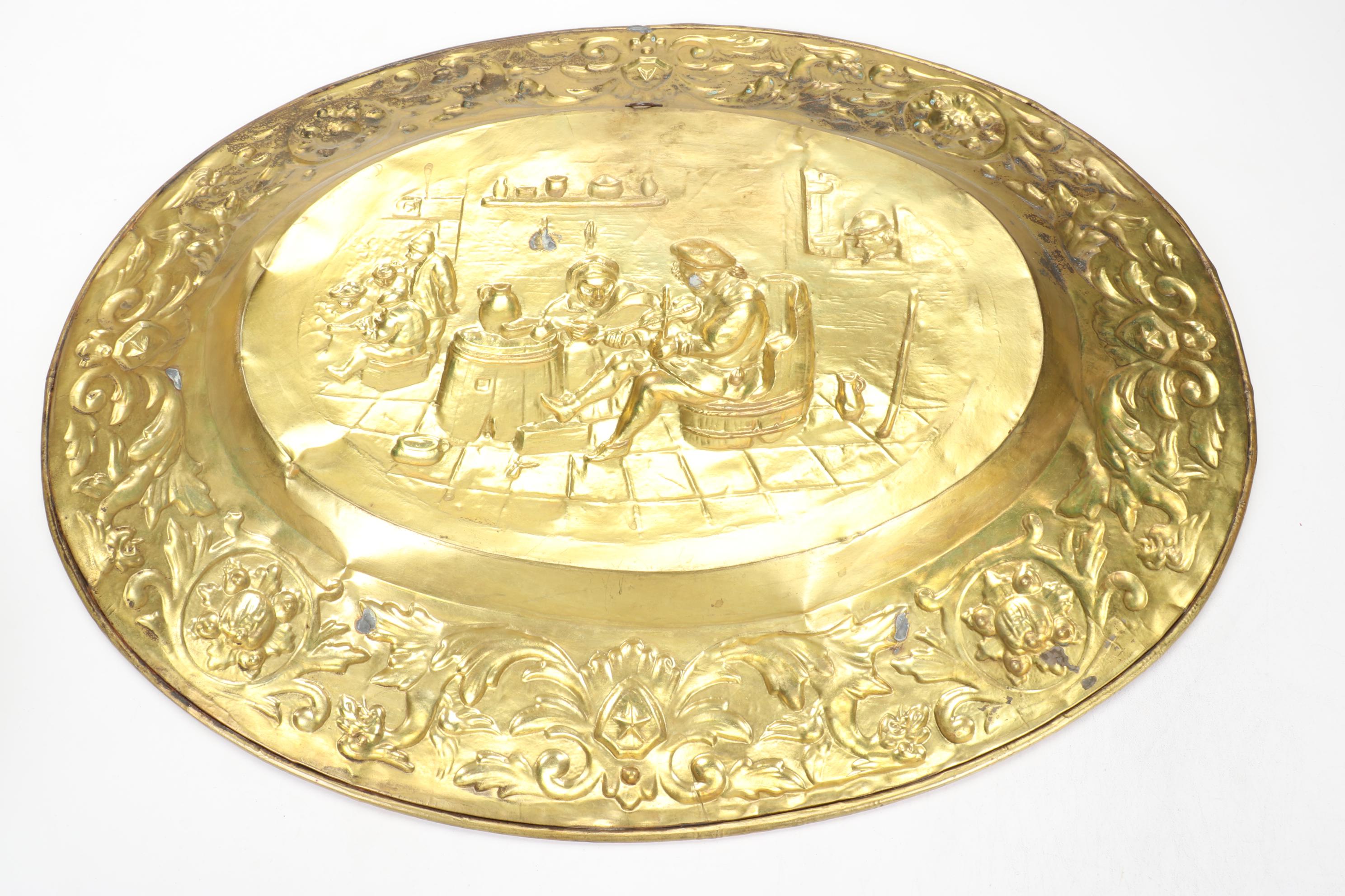 Pressed Brass Wall Hanging, Carved Wood Plant Stand, Schrafft's Candy Box & More