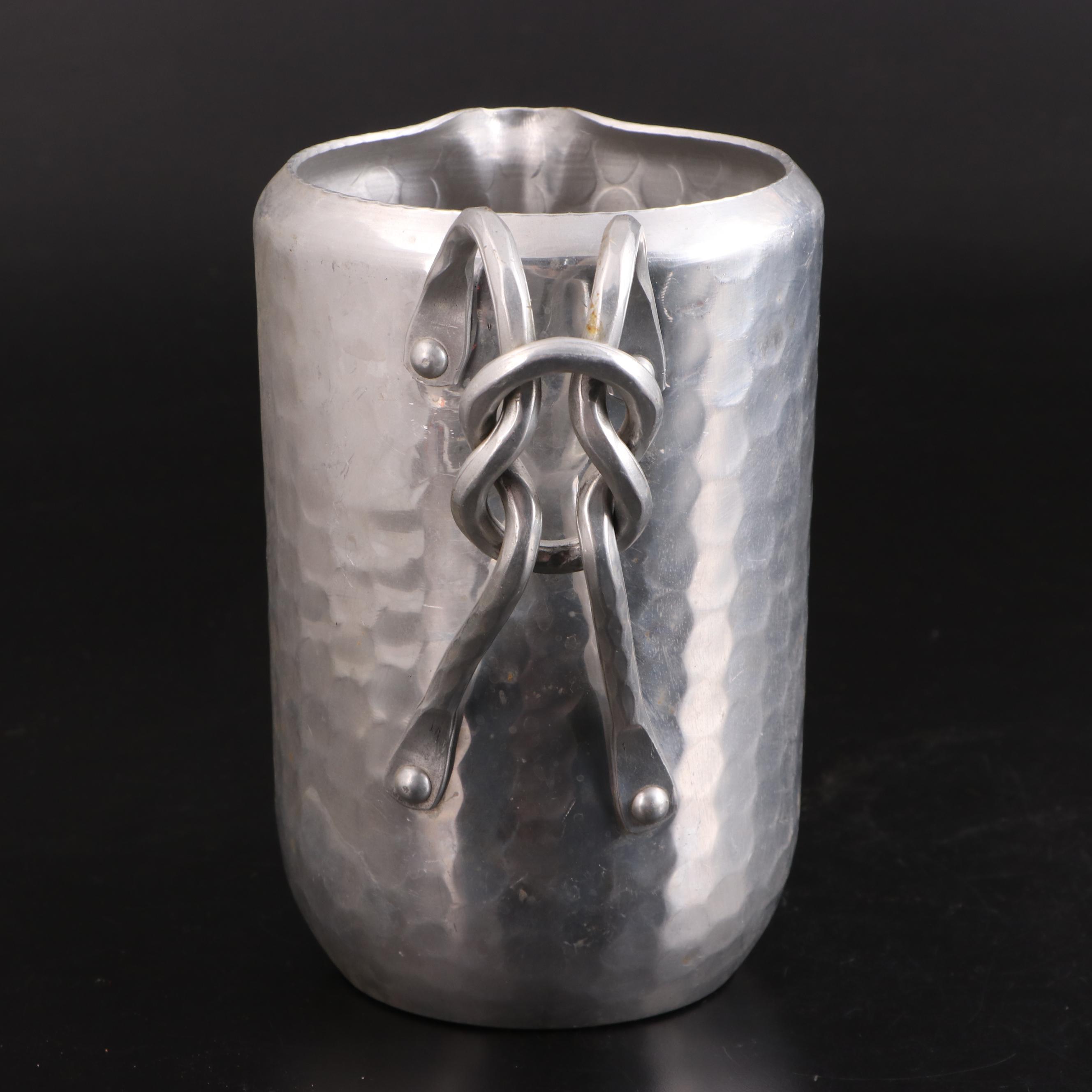 Buenilum Covered Serving Dish with Hammered Aluminum and Other Tableware