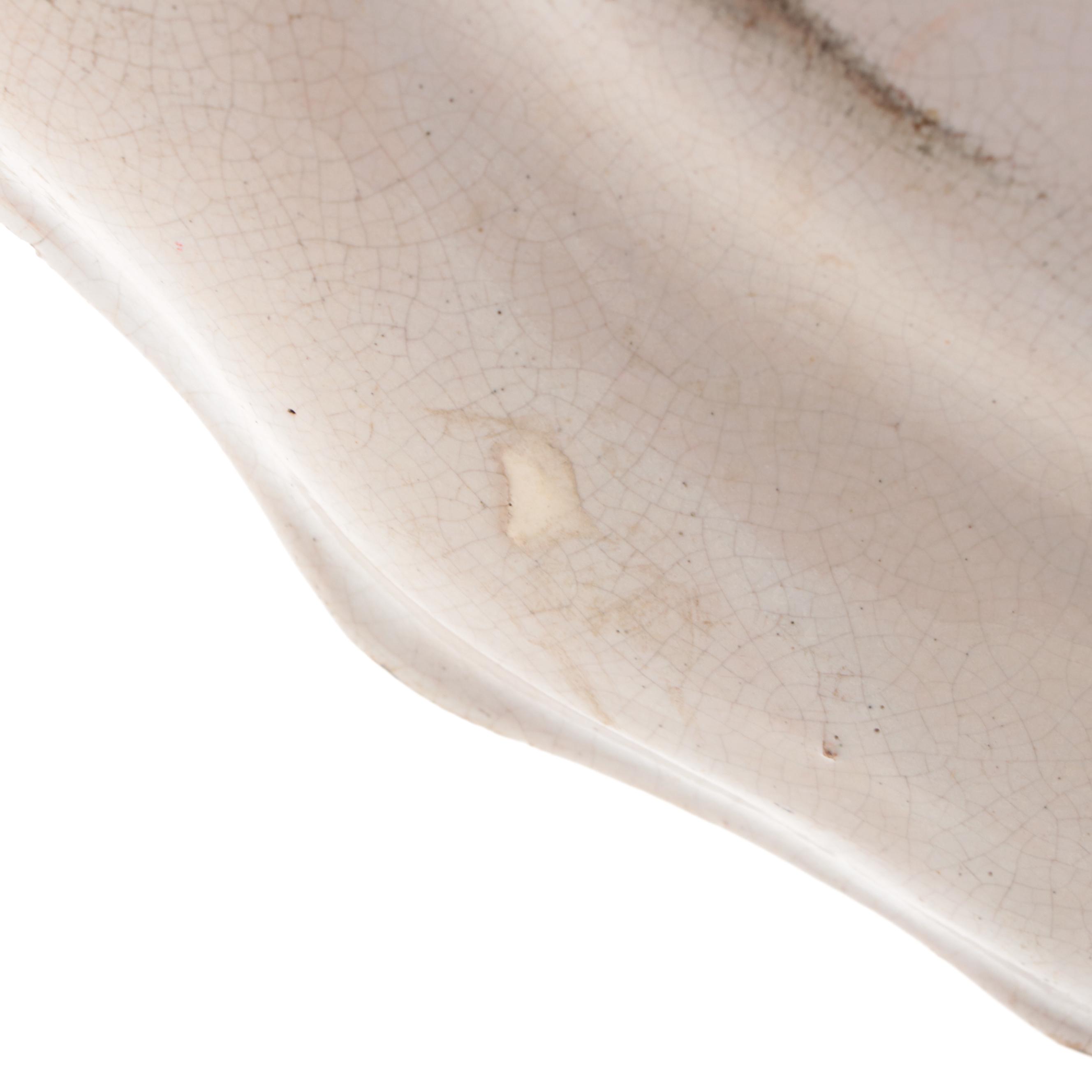 French Rouen Faïence Ceramic Serving Platter with Copper Baking Molds